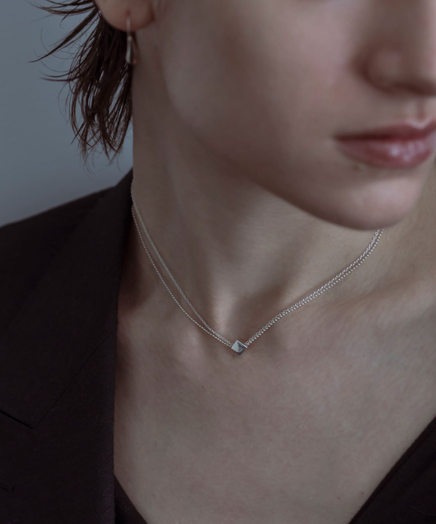 SMELLY so’　cube chain necklace