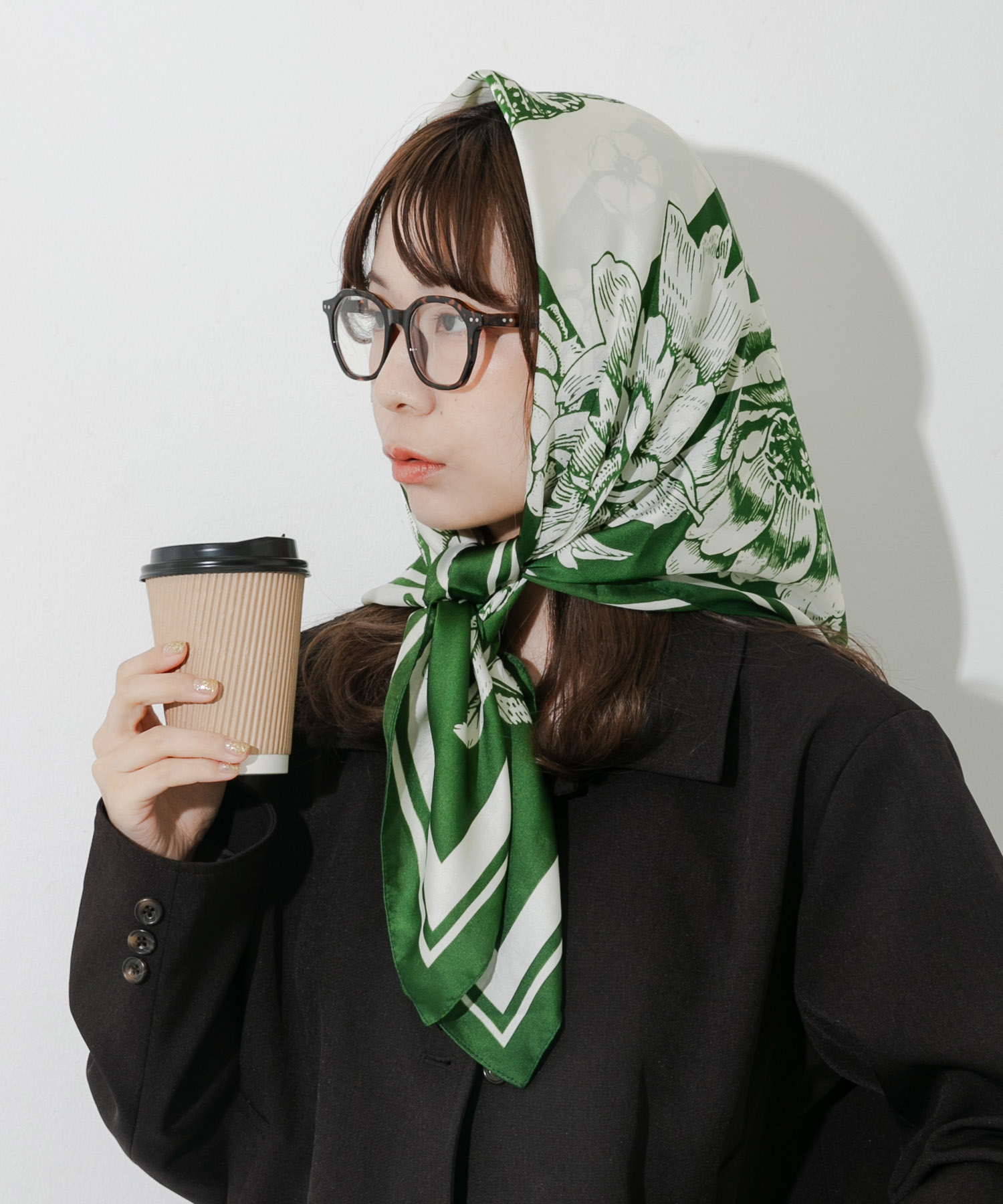 アソートビッグスカーフ GRN -