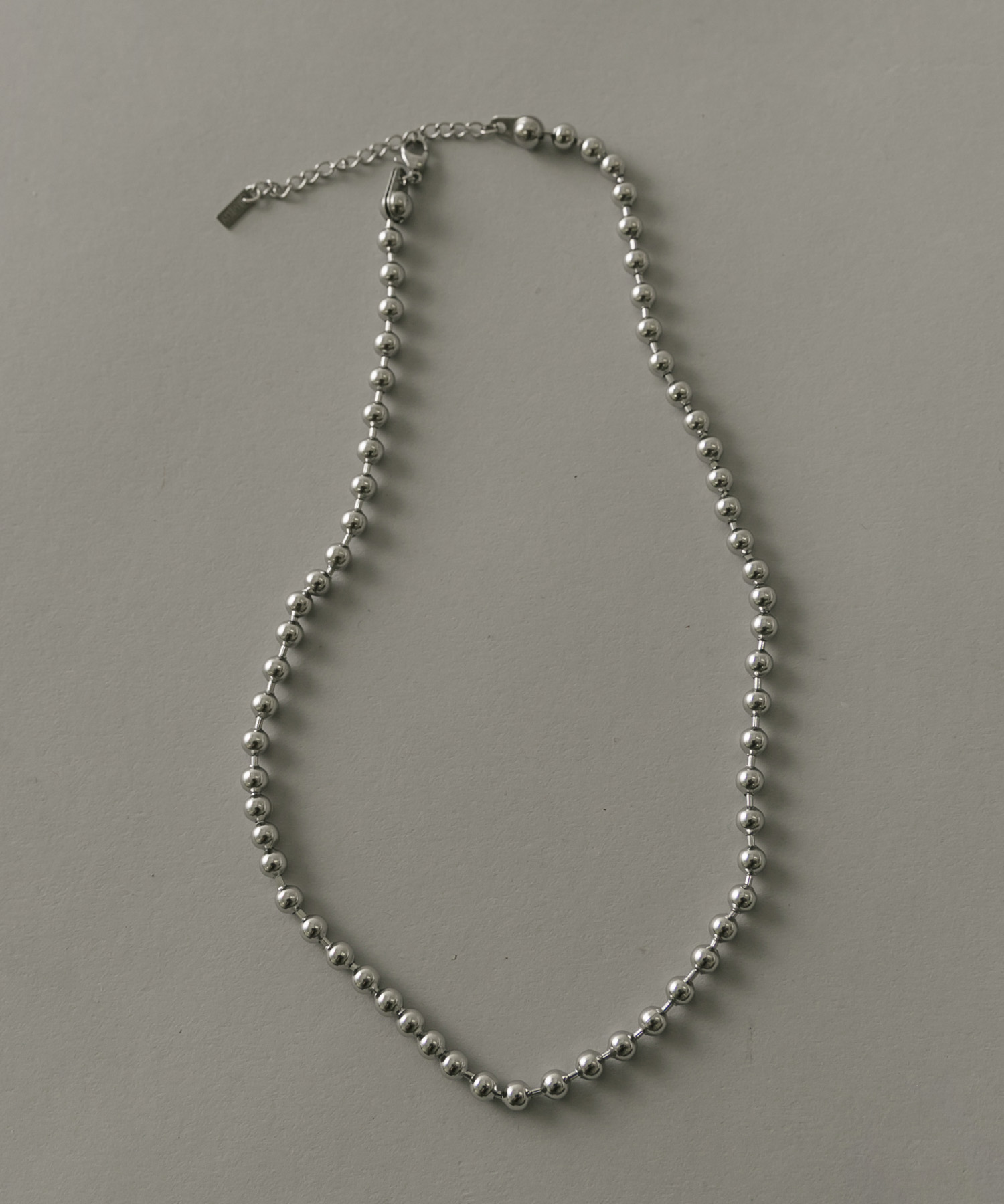 ステンレスボールチェーンネックレス