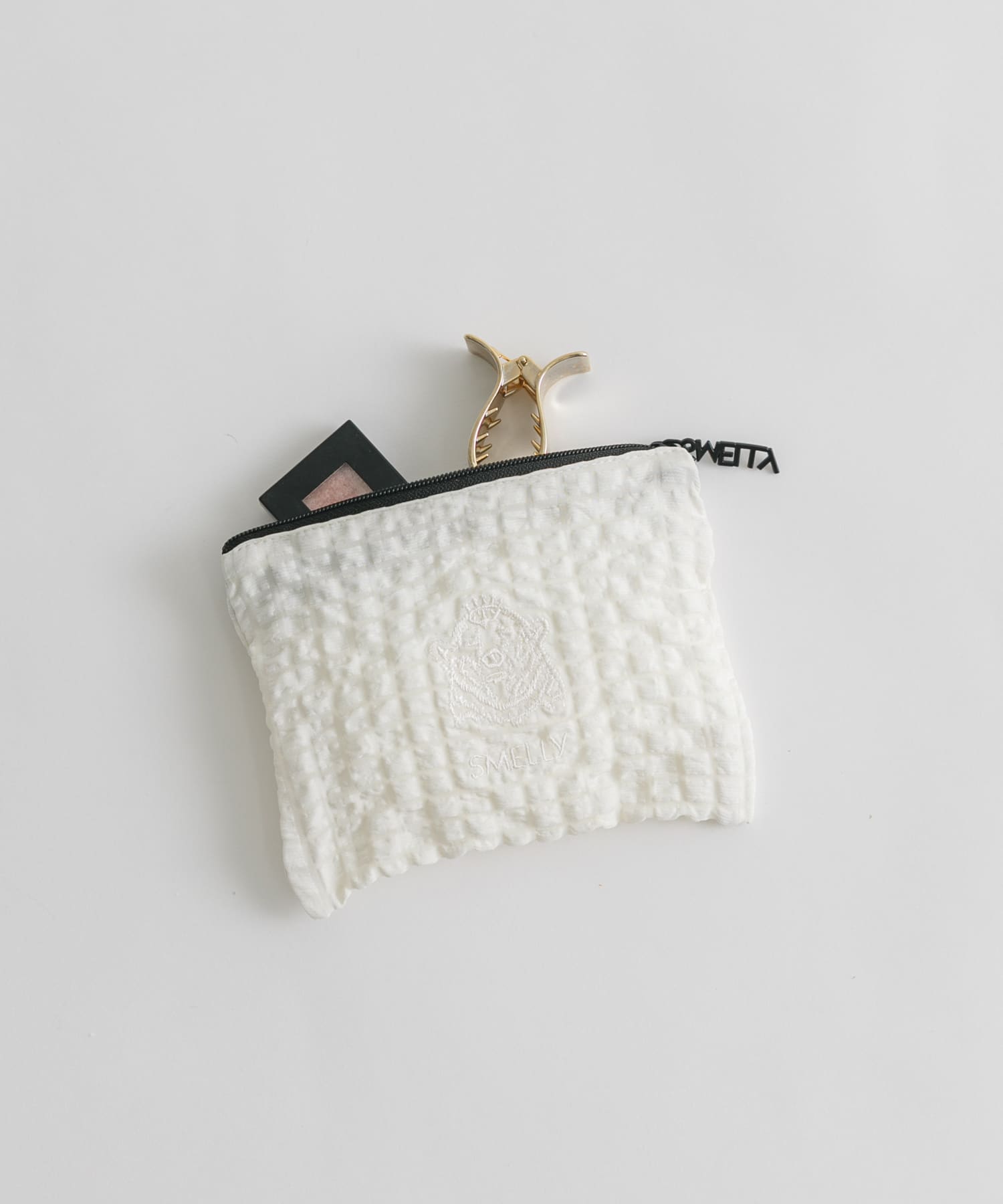 MELLYポーチS WHT.CHECK -