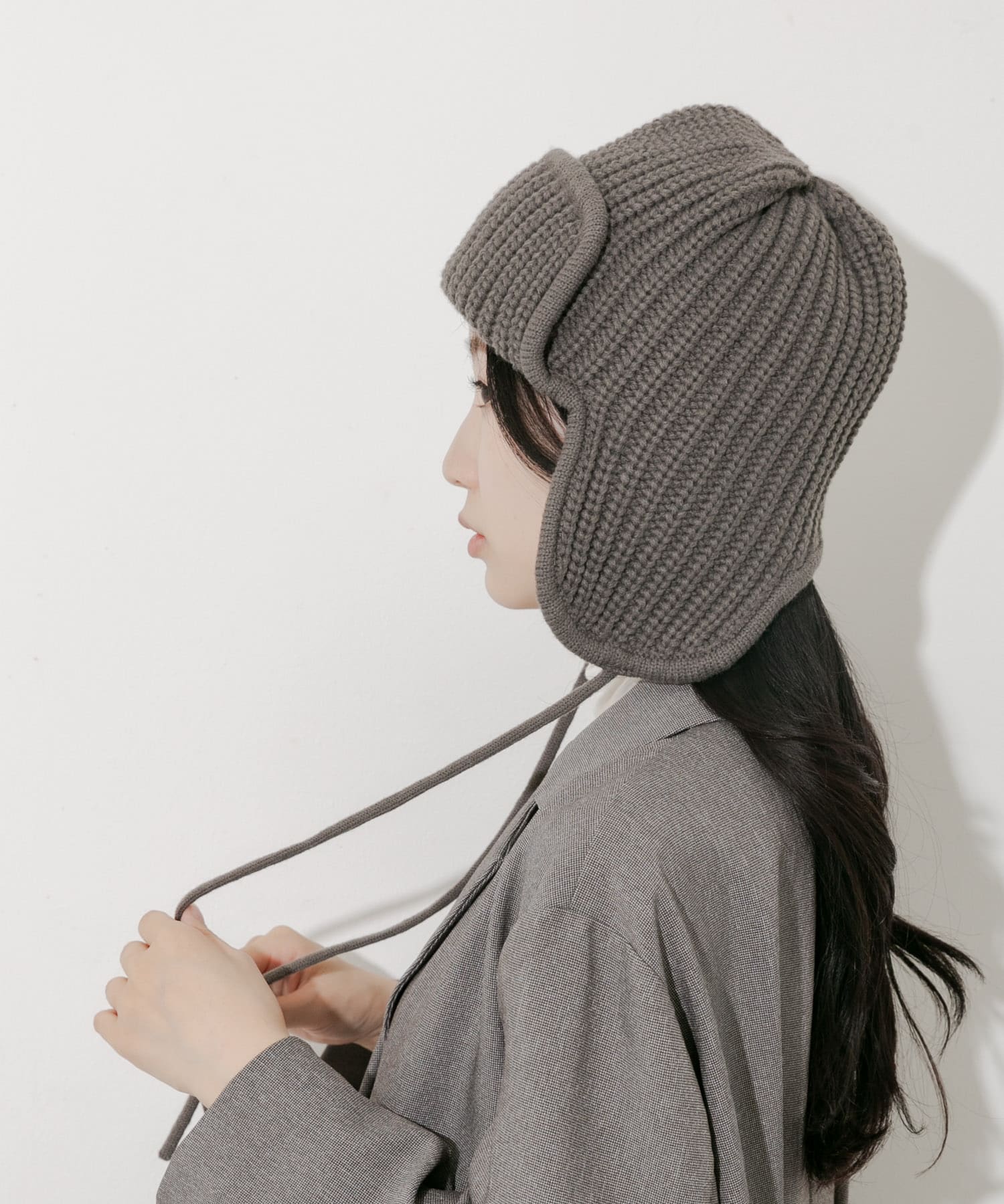 リブニットフライトキャップ MOC -