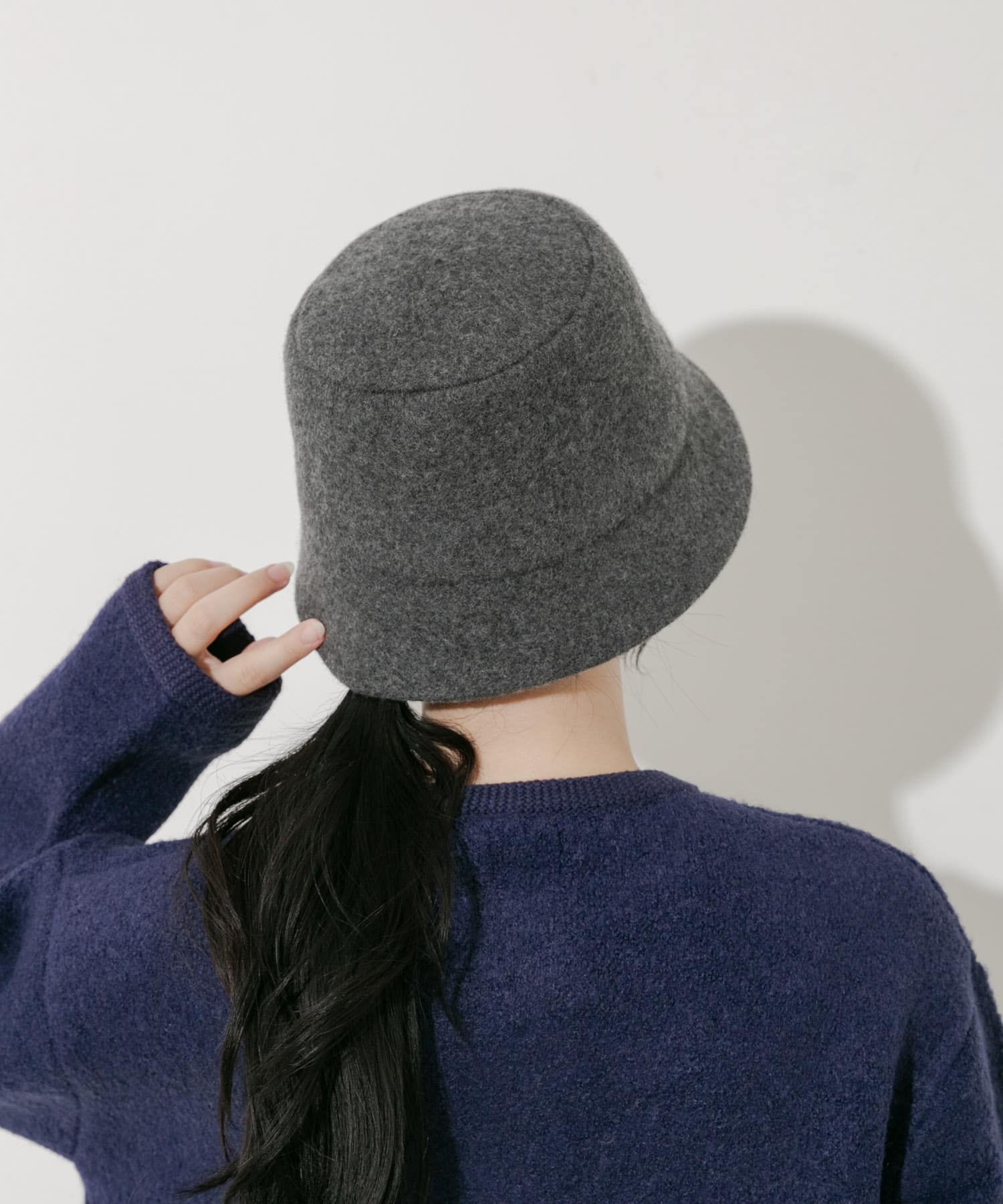 ソフトウールバケットハット GRY -