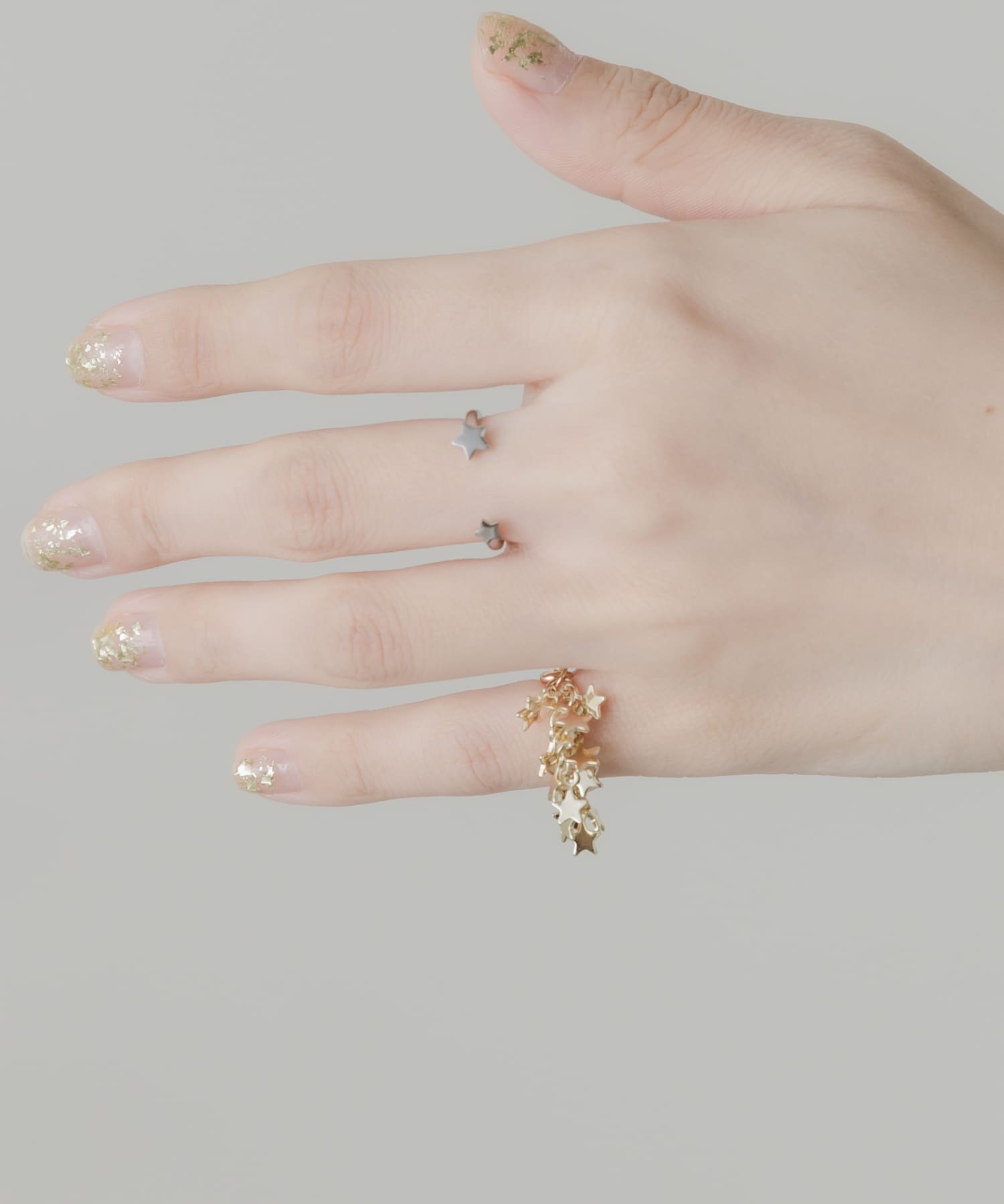 2セットピンキーリング GD/SV -