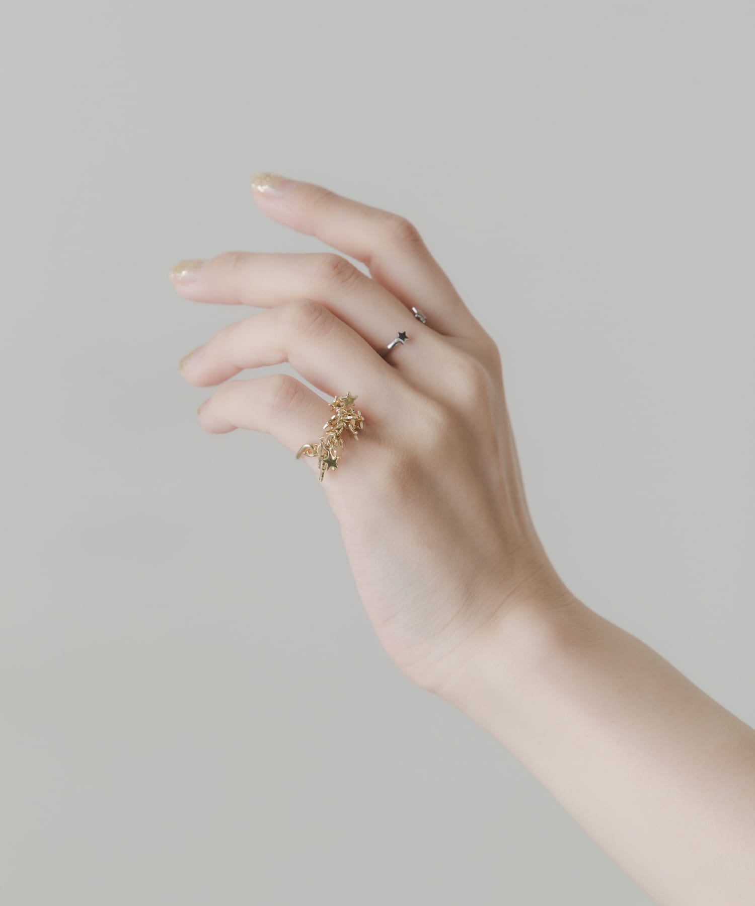 2セットピンキーリング GD/SV -