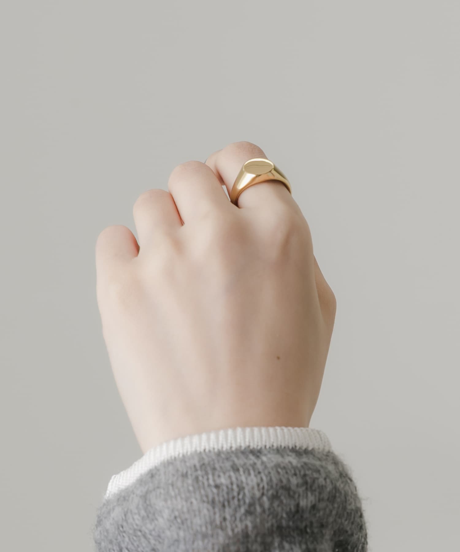 ステンレスサークルシグネットリング