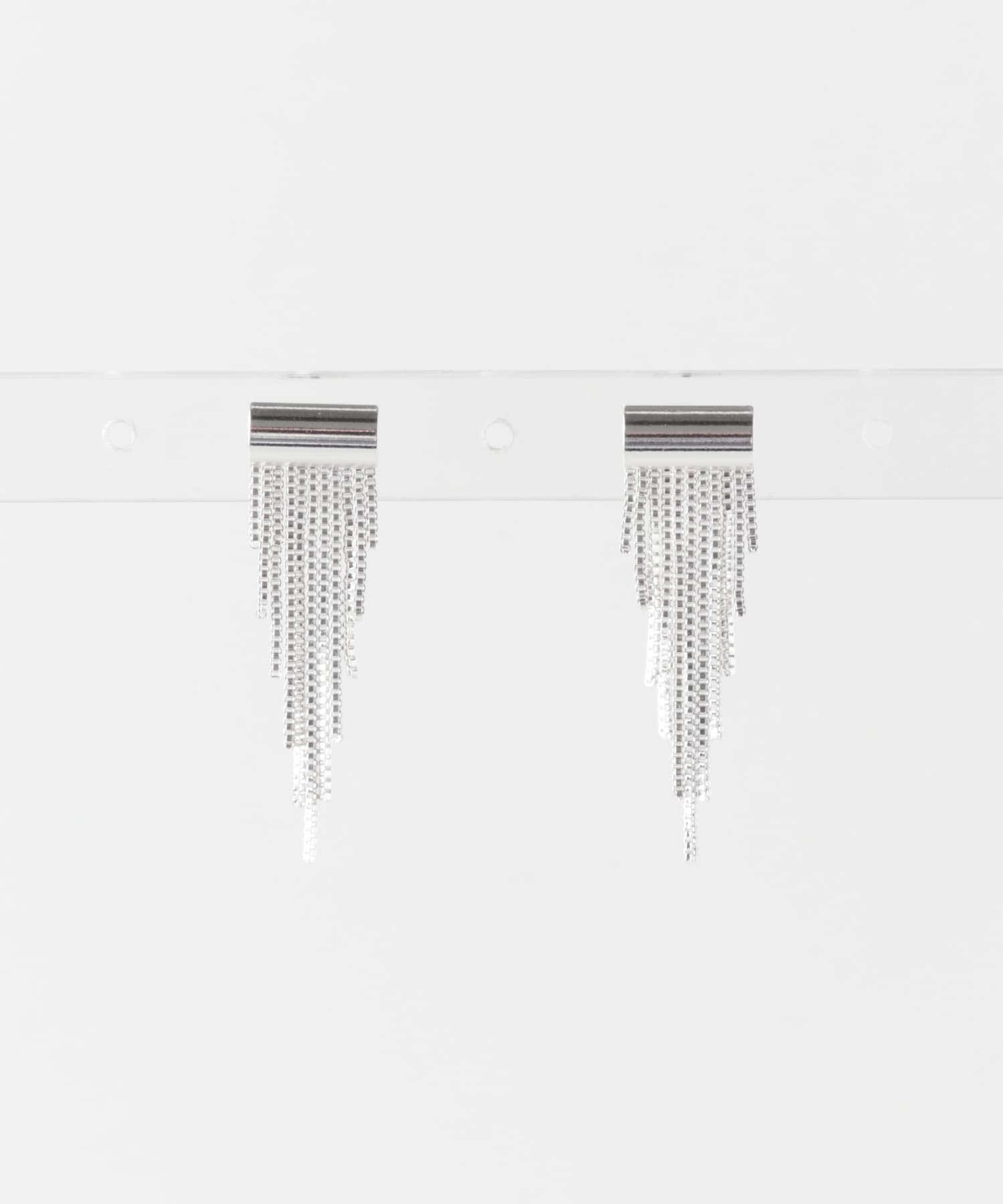 メタルフリンジピアス SLV -