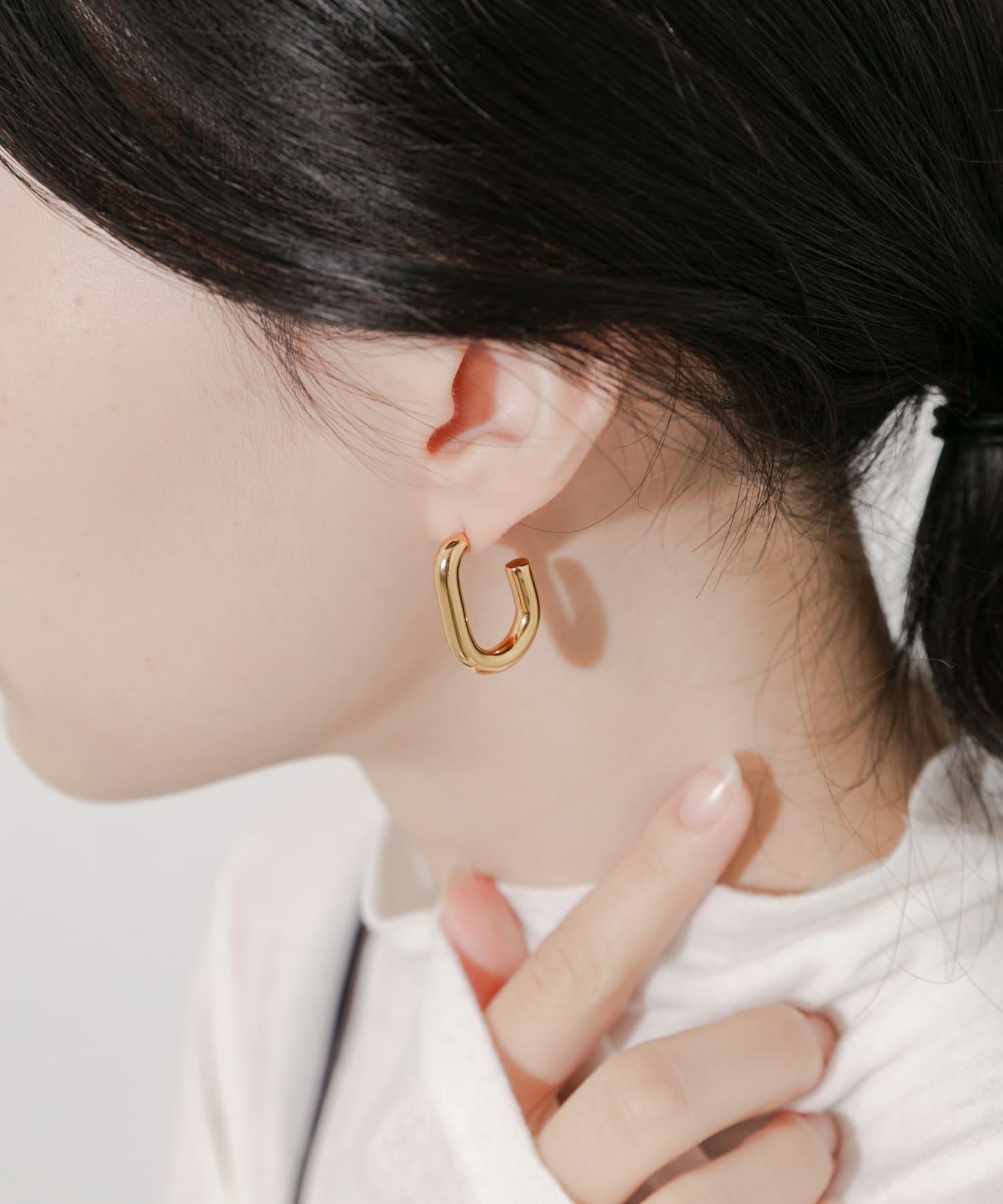 ステンレスカーブラインピアス GLD -