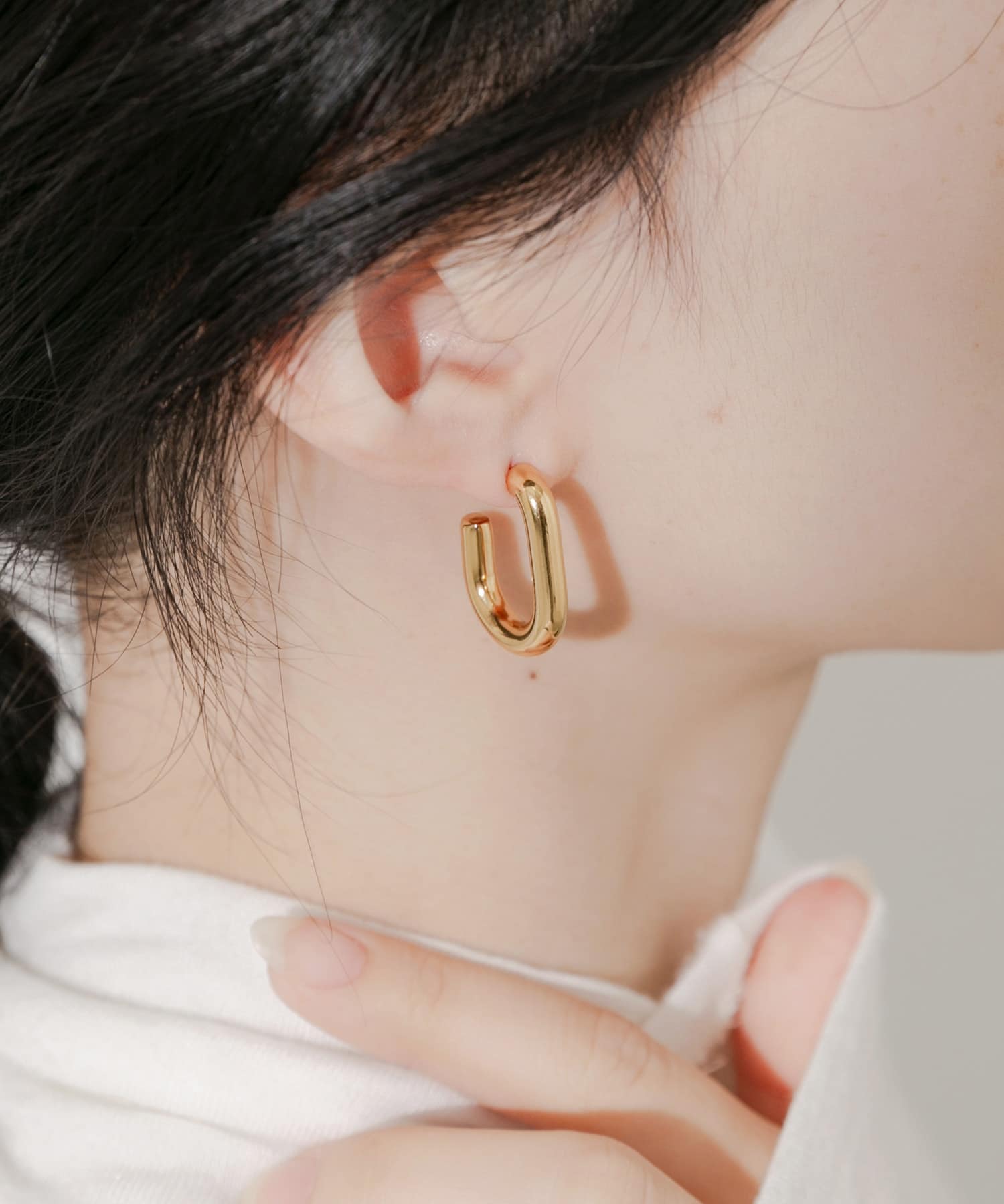 ステンレスカーブラインピアス GLD -