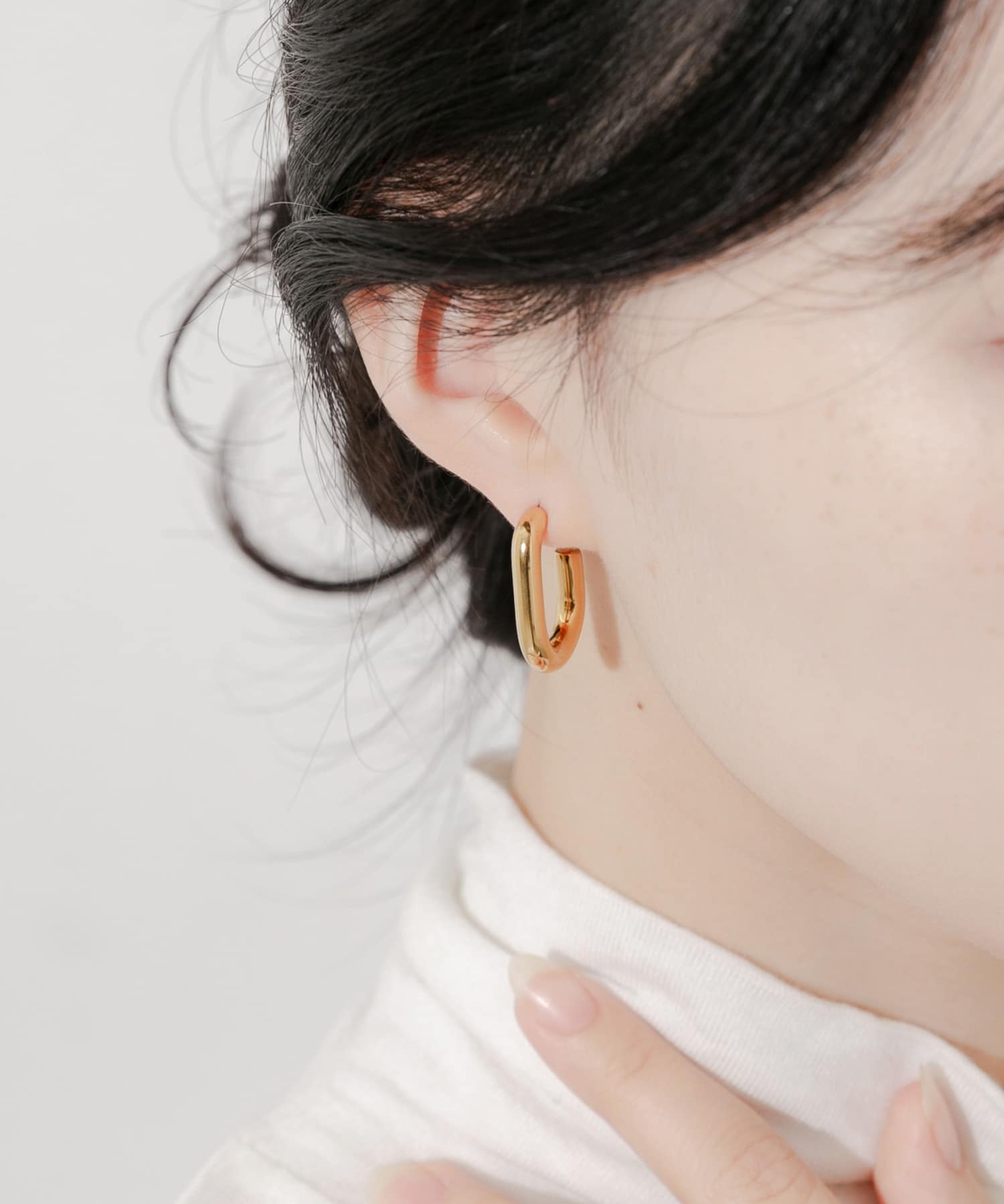 ステンレスカーブラインピアス GLD -