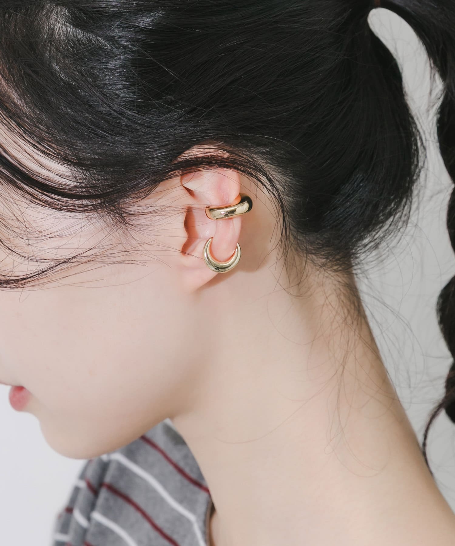 プランプメタル2セットイヤカフ GLD -