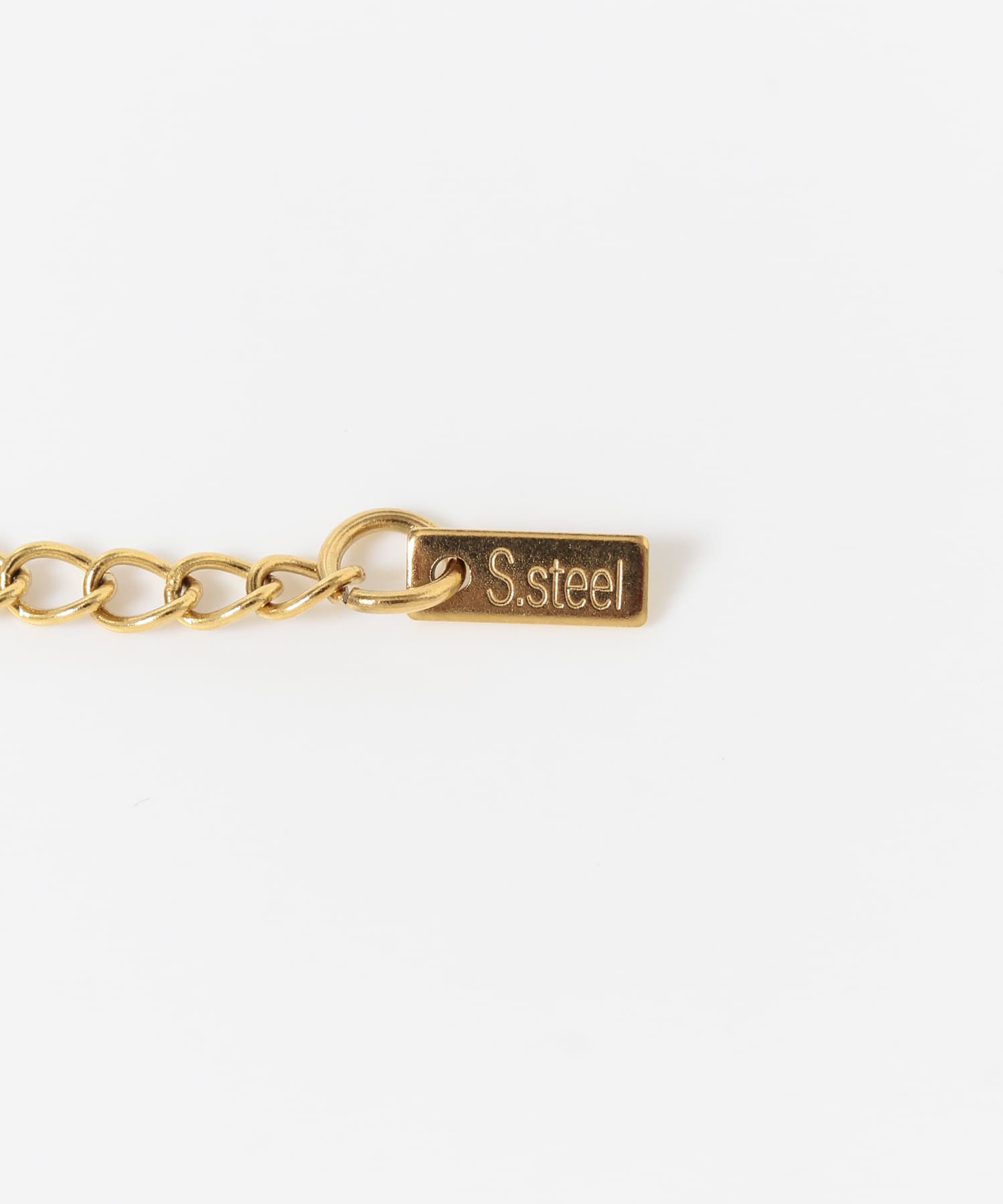 ステンレスリンクチェーンブレスレット GLD -