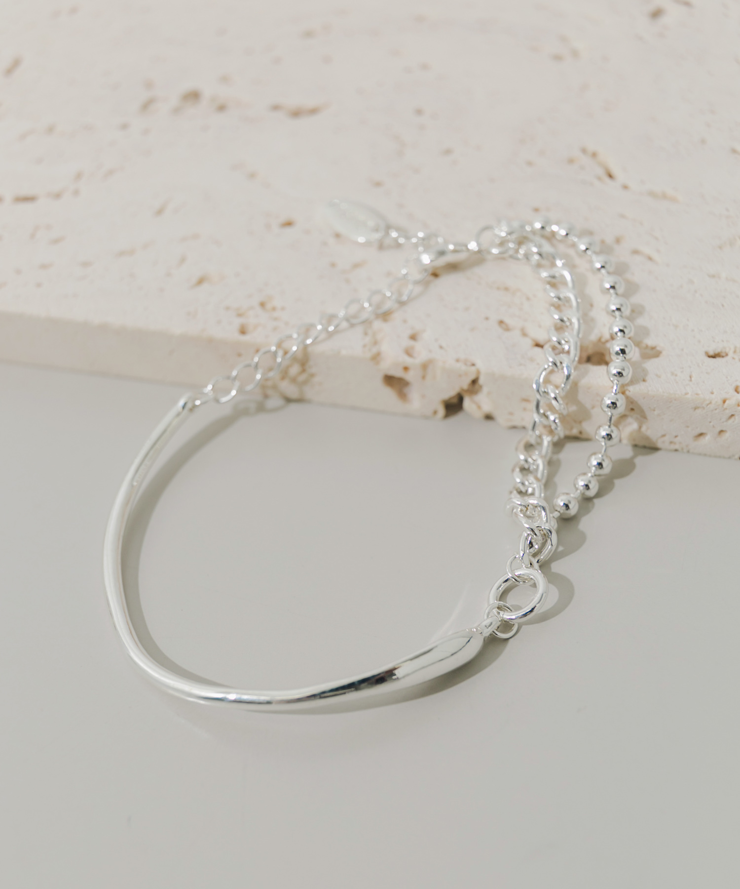 ニュアンスカーブバーチェーンブレスレット