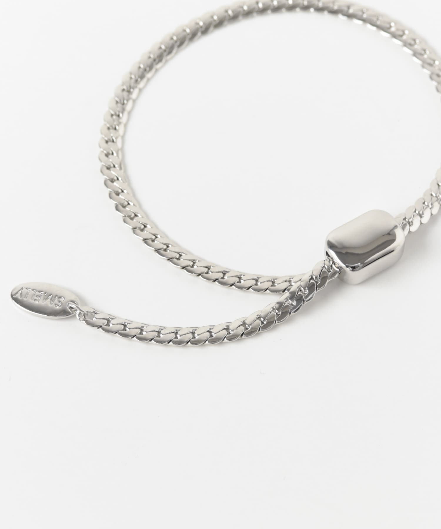 フラットチェーンスライドブレスレット SLV -