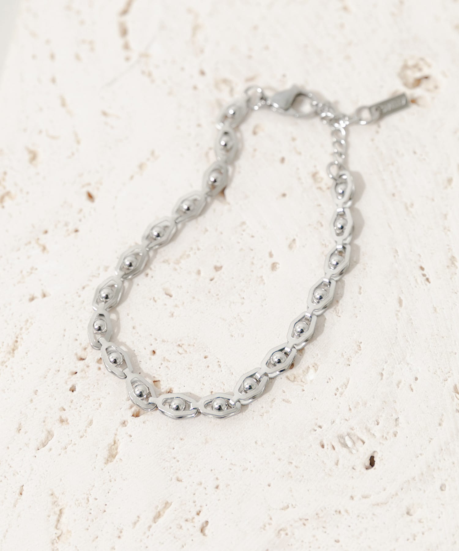 ステンレスボールリンクチェーンブレスレット