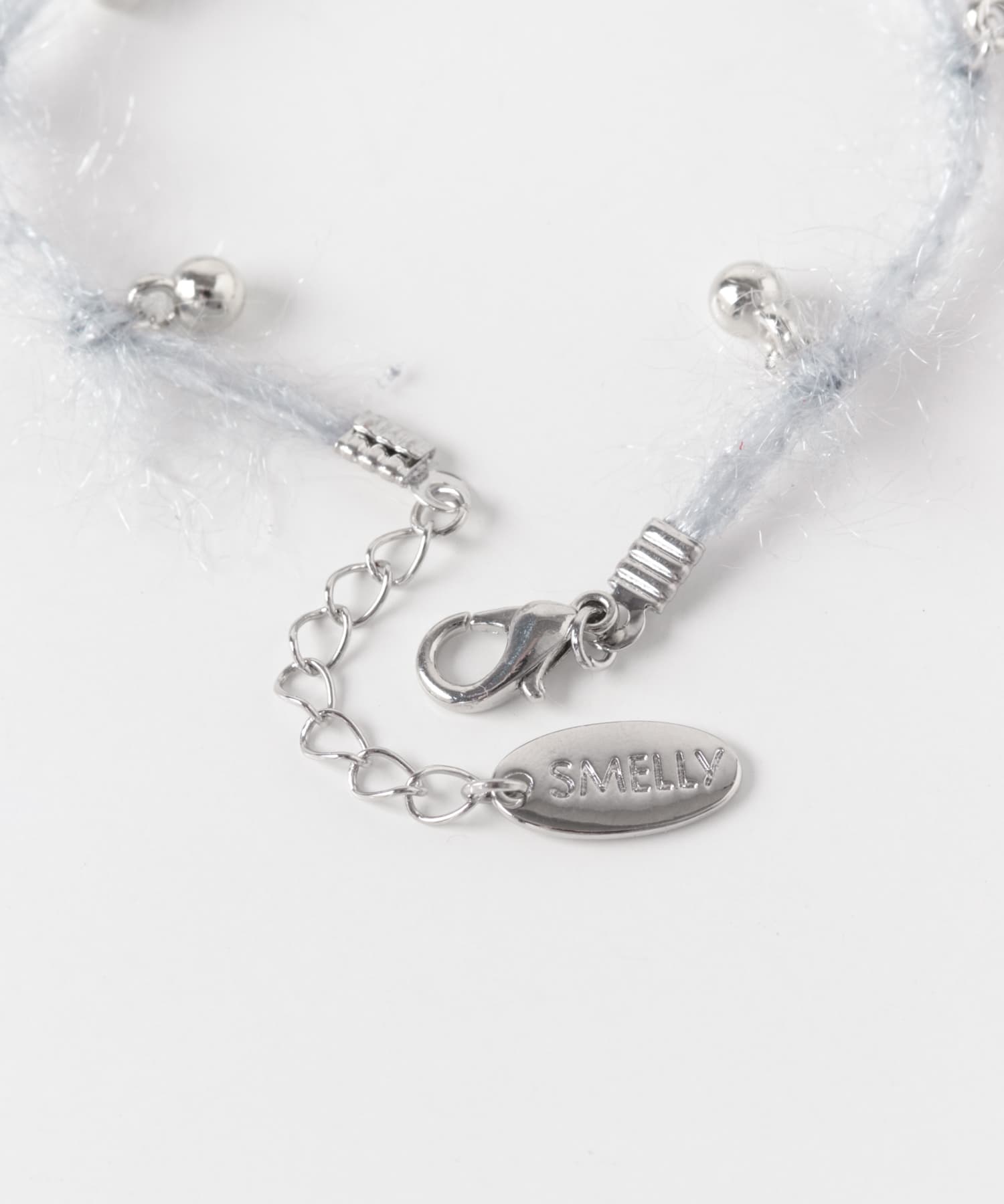 ウールヤーンチャームブレスレット GRY -