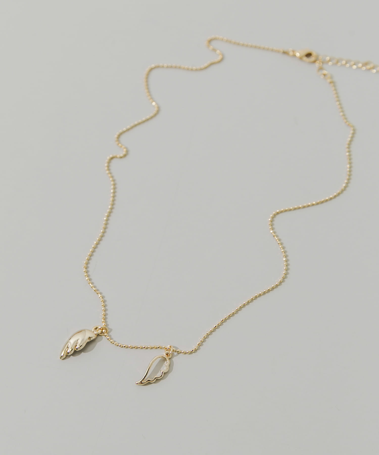 エンジェルフェザートップネックレス GLD -