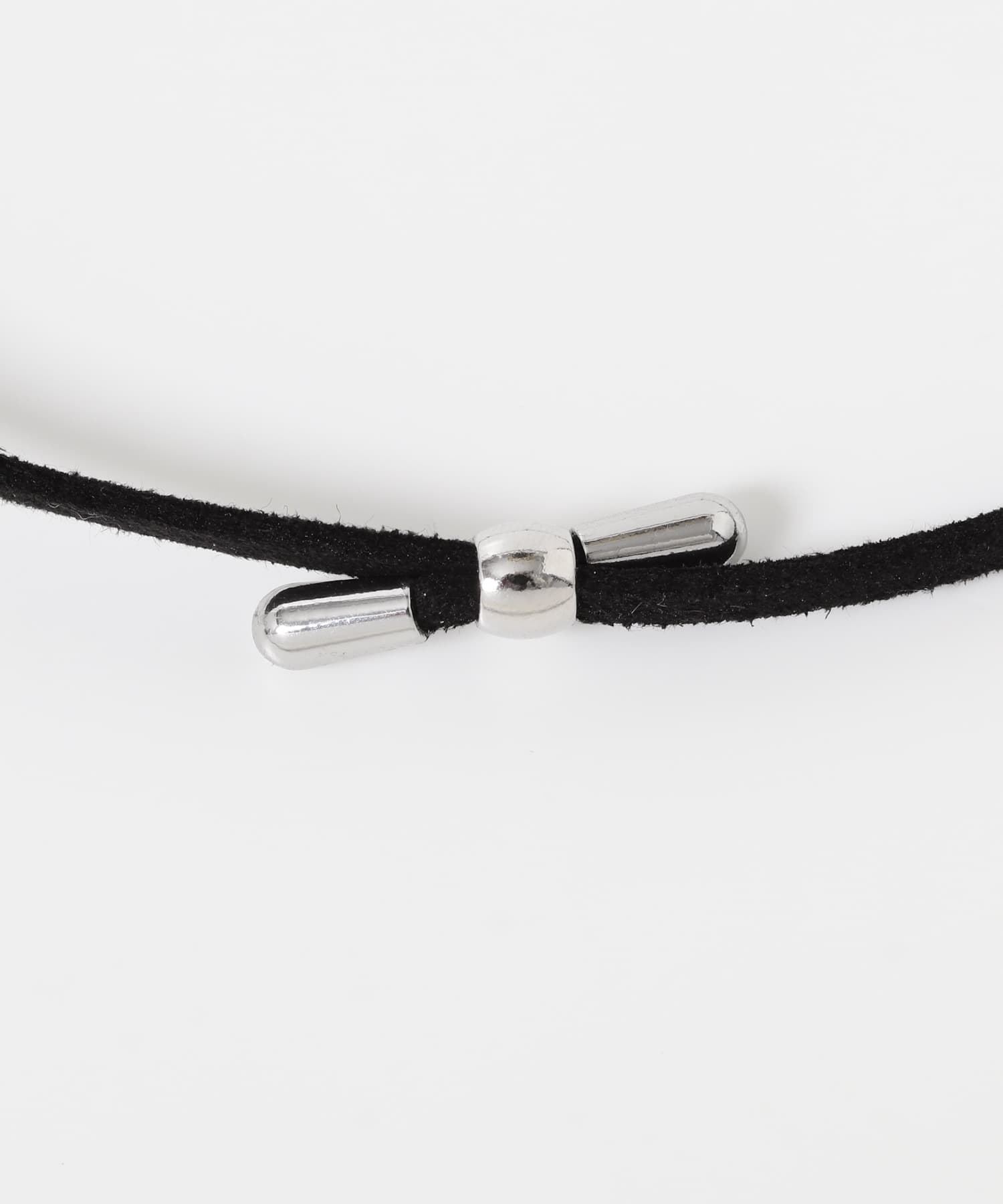 フラワートップチョーカーネックレス BLK -