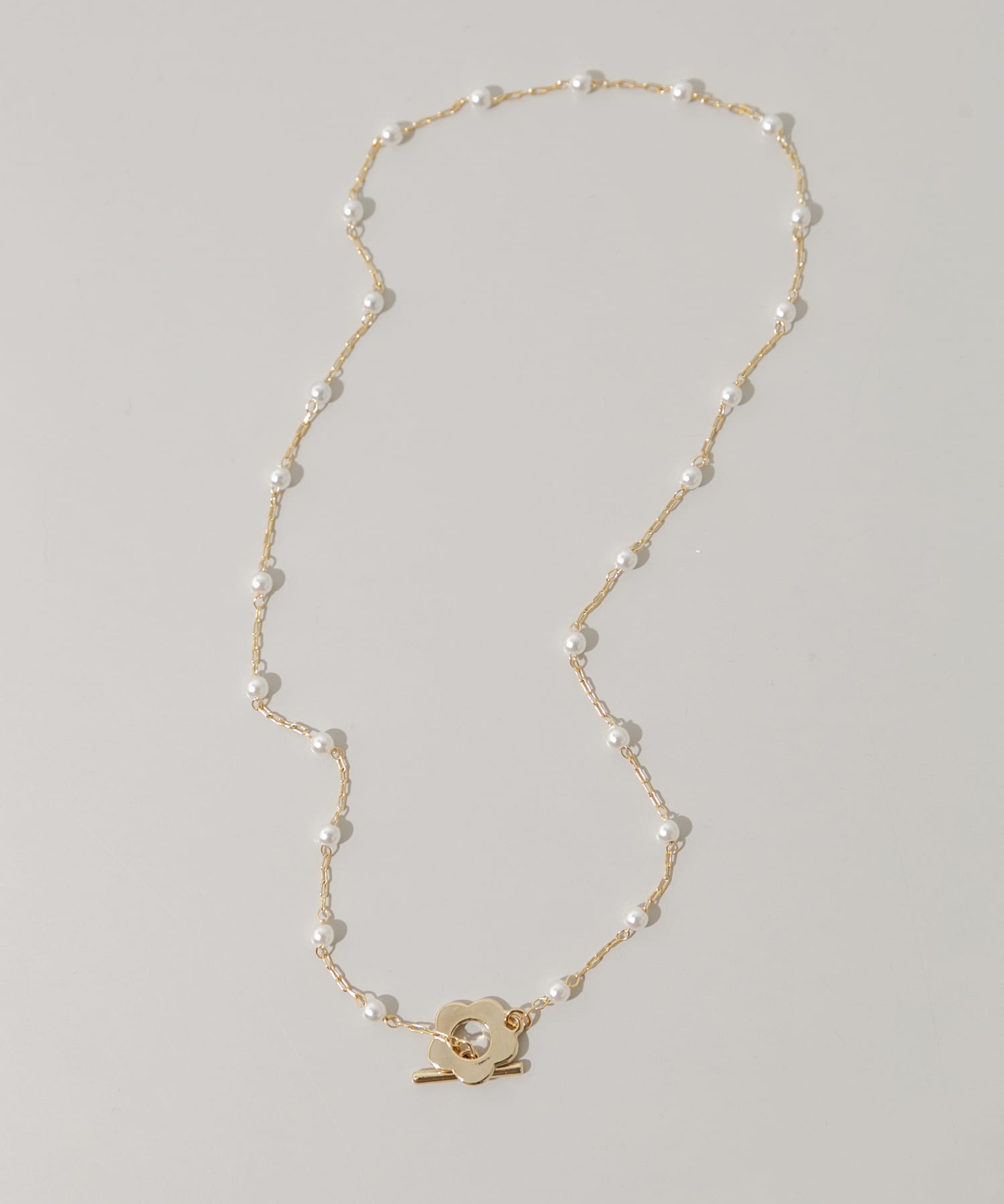 フラワーマンテルパールネックレス