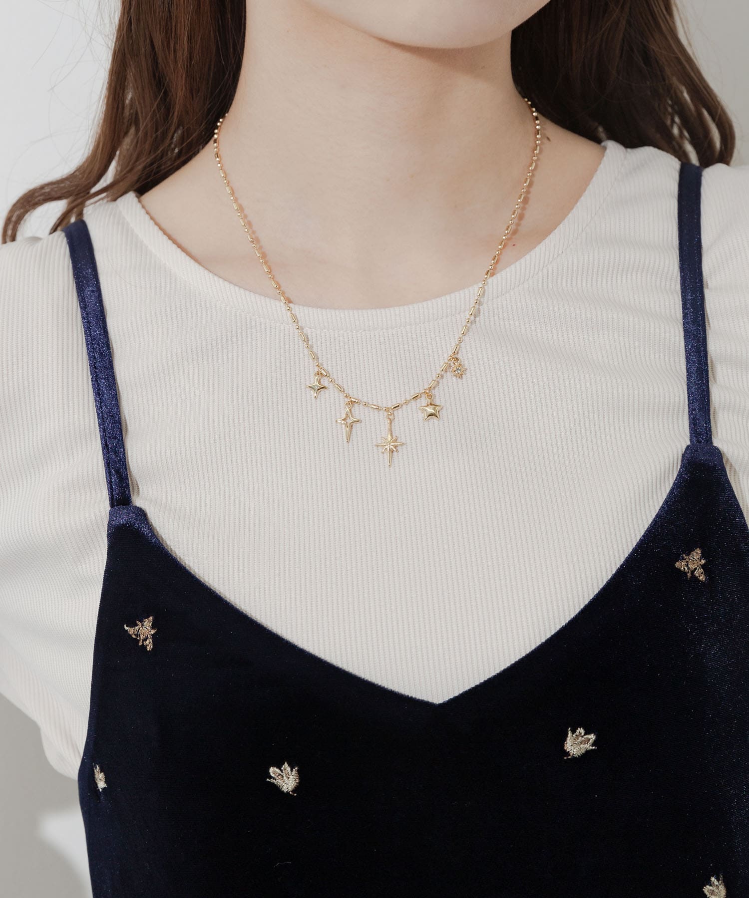 トゥインクルチャームネックレス GLD -