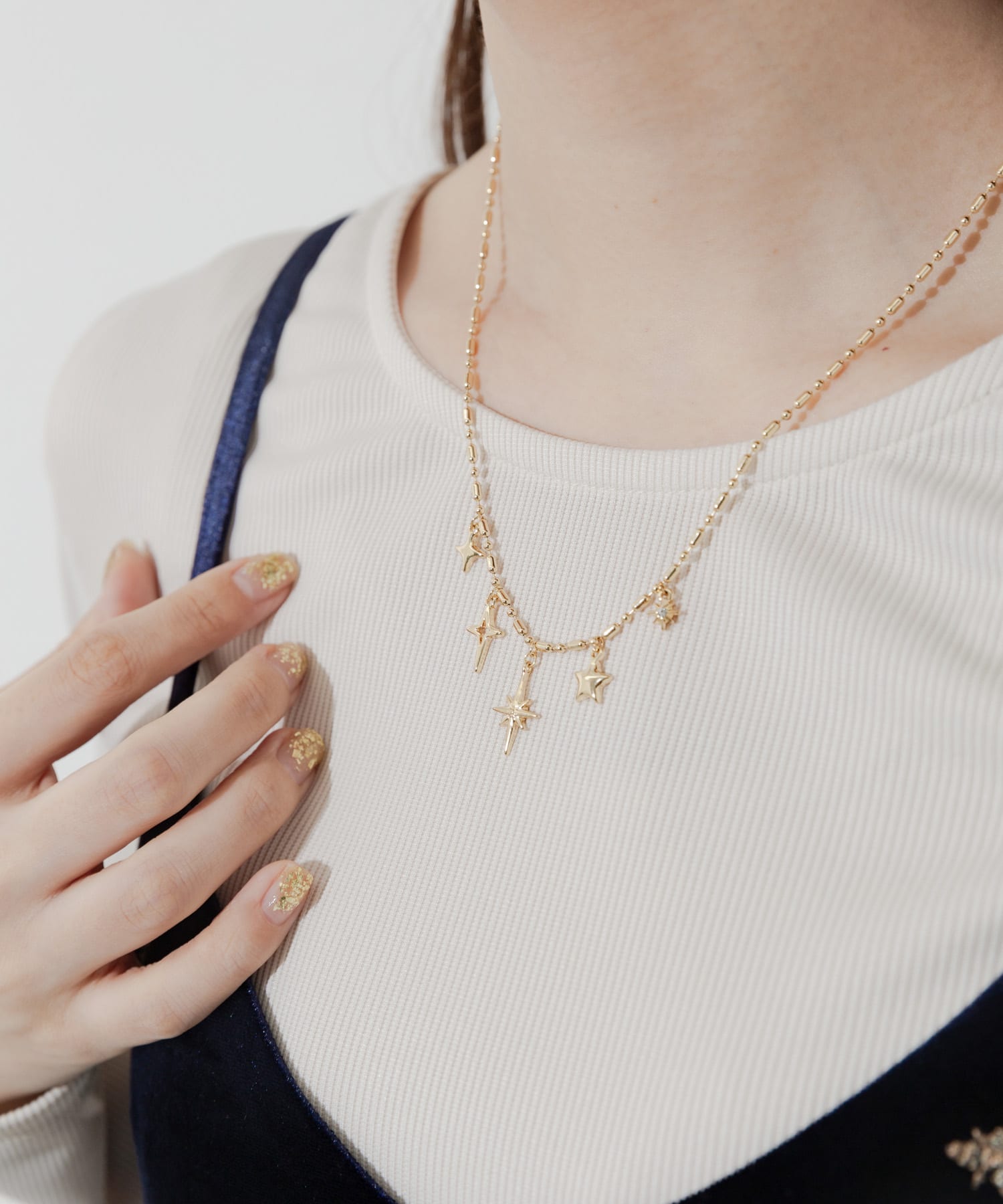 トゥインクルチャームネックレス GLD -