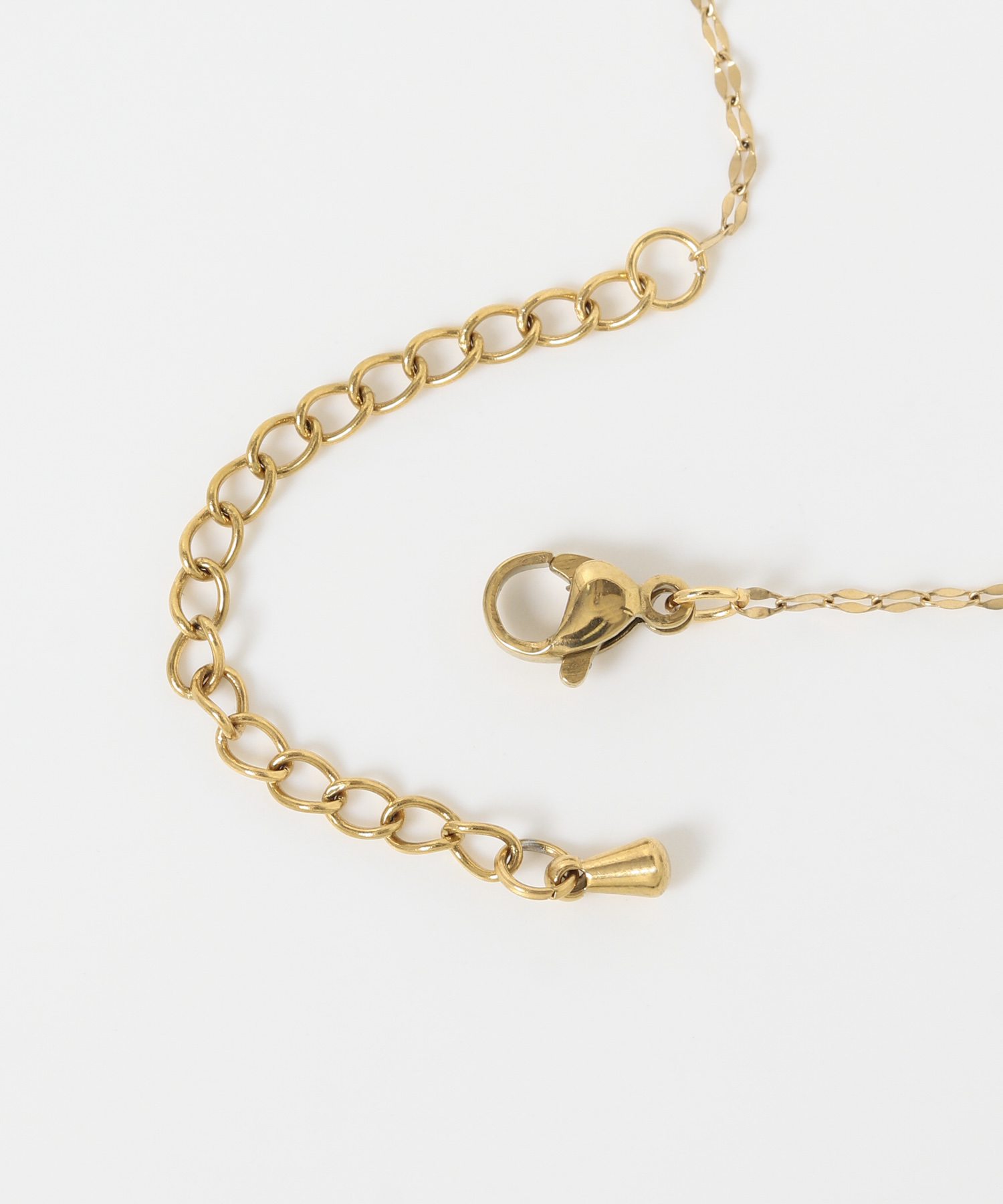 ステンレスオーバルトップ2セットネックレス GLD -