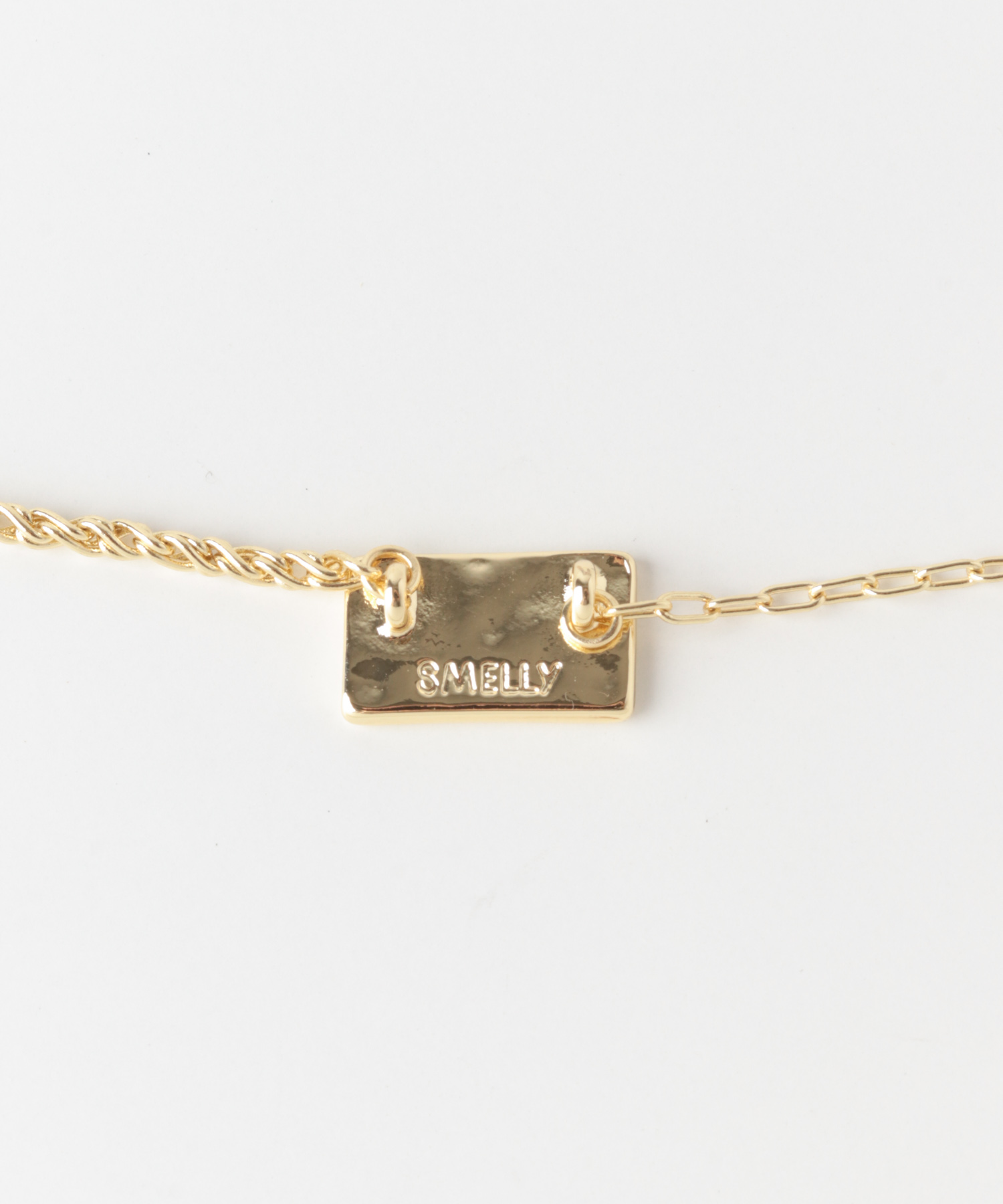 スクエアプレートトップネックレス GLD -