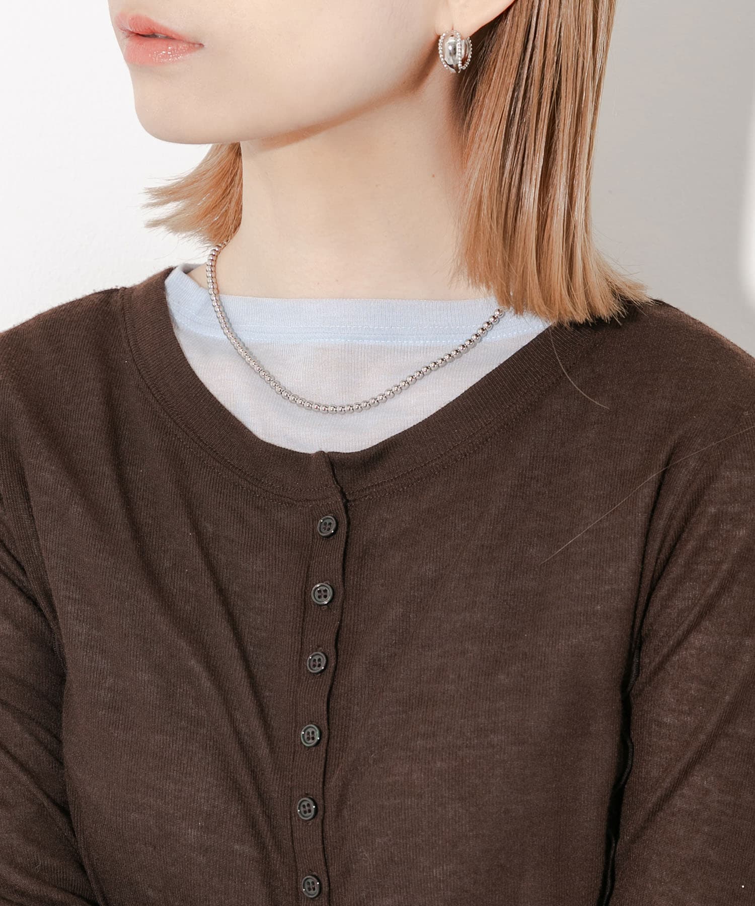 ステンレスボールチェーンネックレス(- SLV): アクセサリー｜URBAN