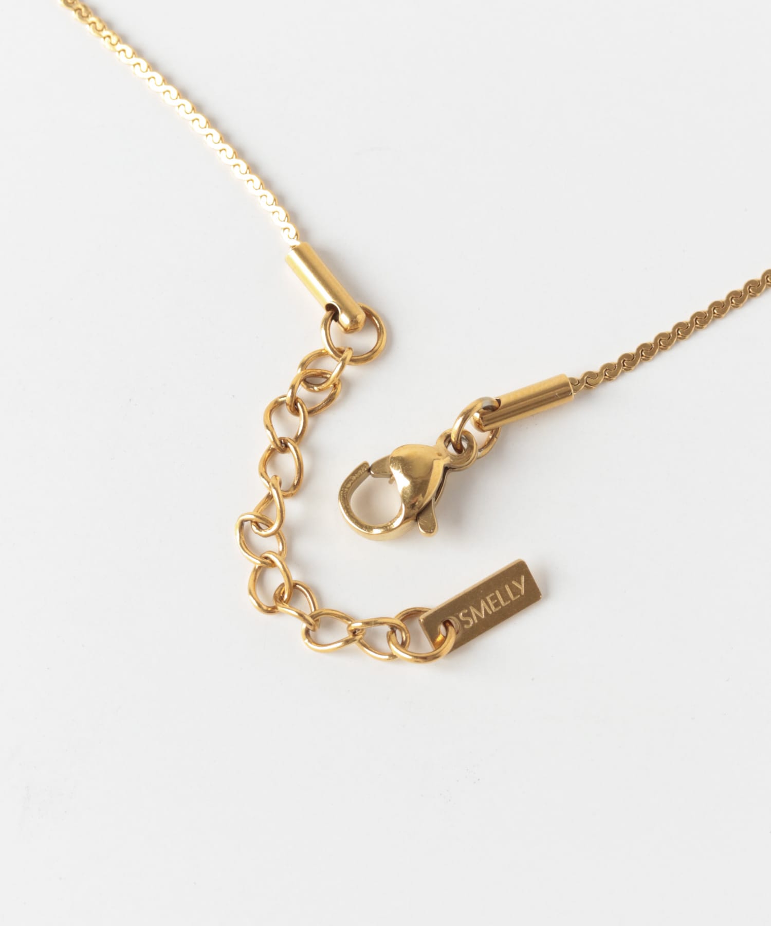 ステンレスダブルハートネックレス GLD -