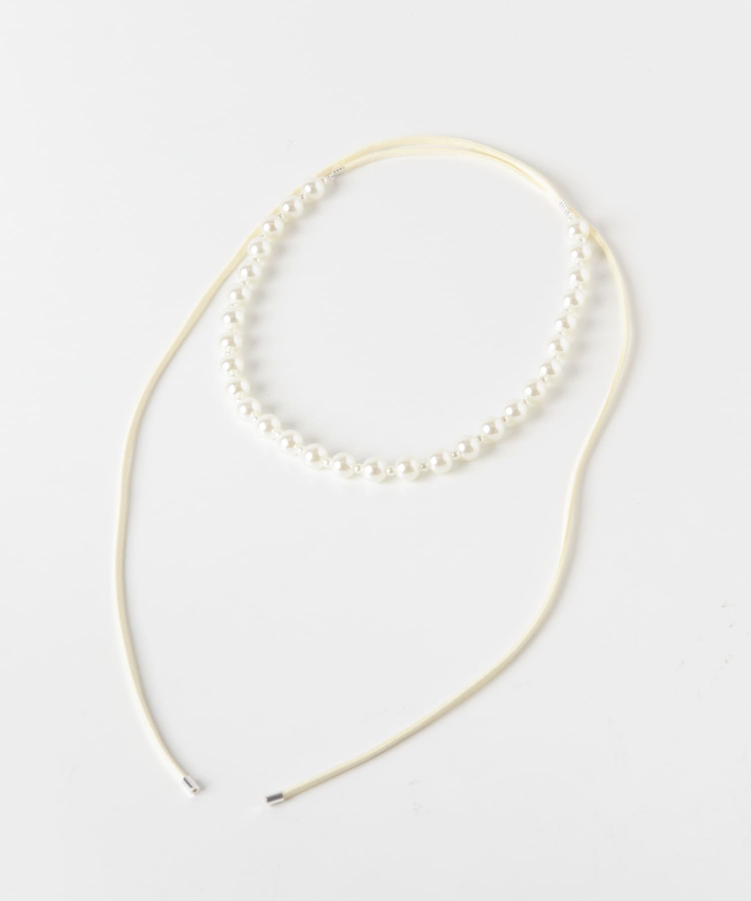 パールコードチョーカーネックレス IVO -