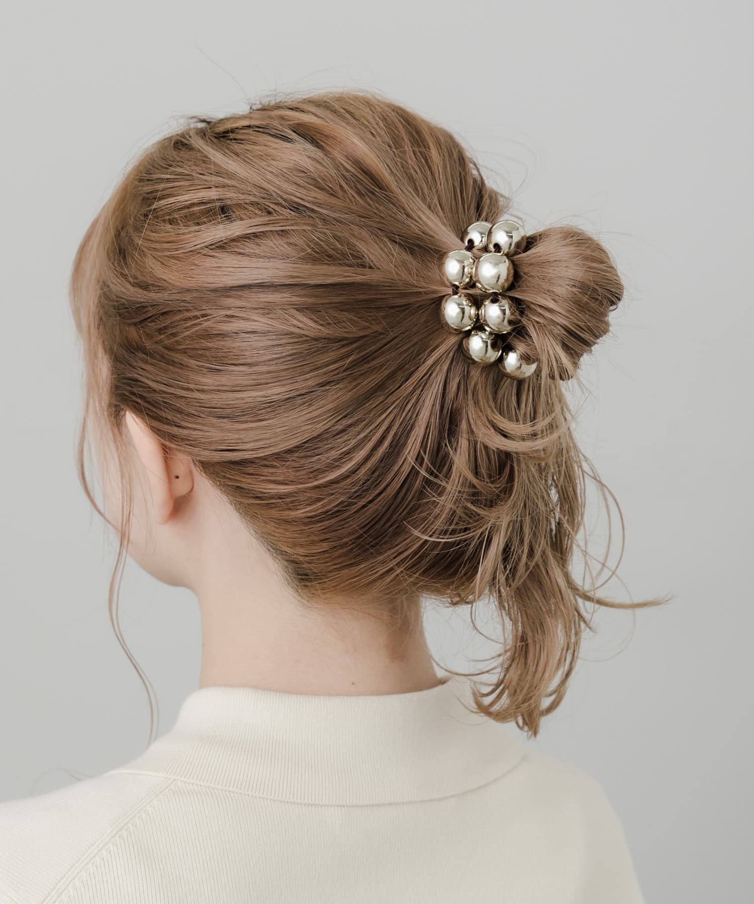 メタルボールヘアゴム GLD -