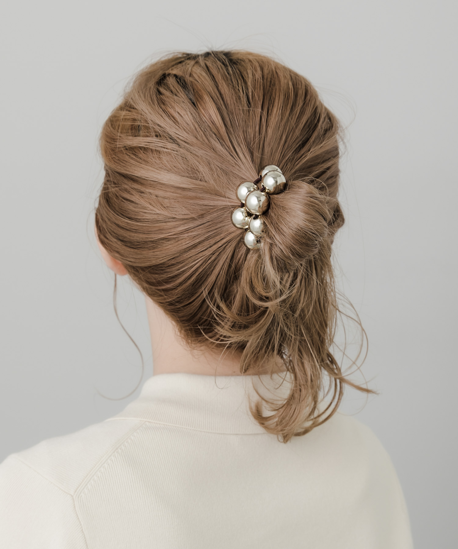 メタルボールヘアゴム GLD -