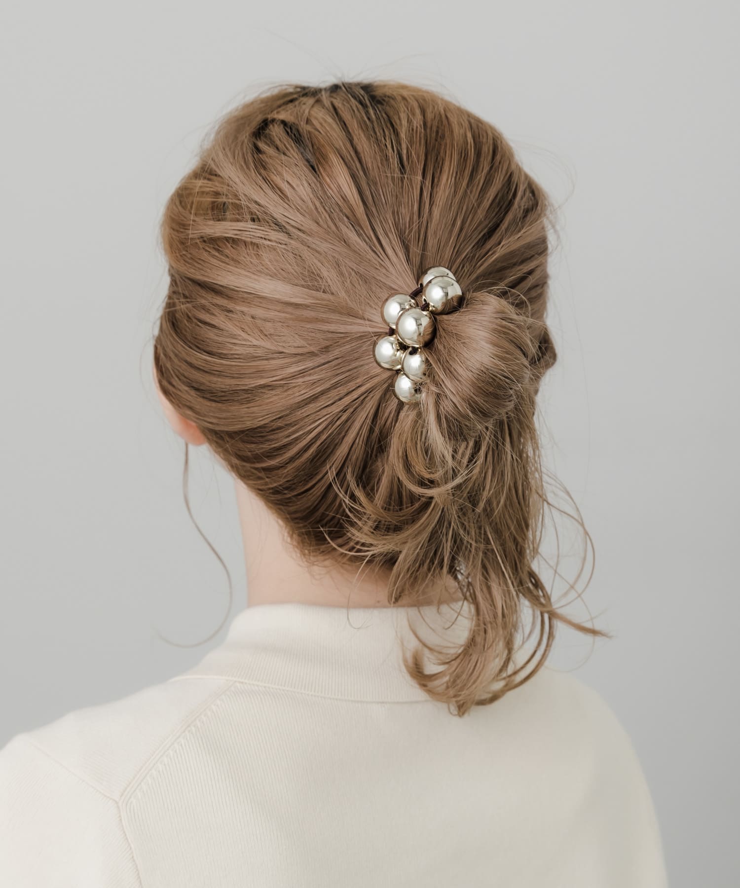 メタルボールヘアゴム GLD -