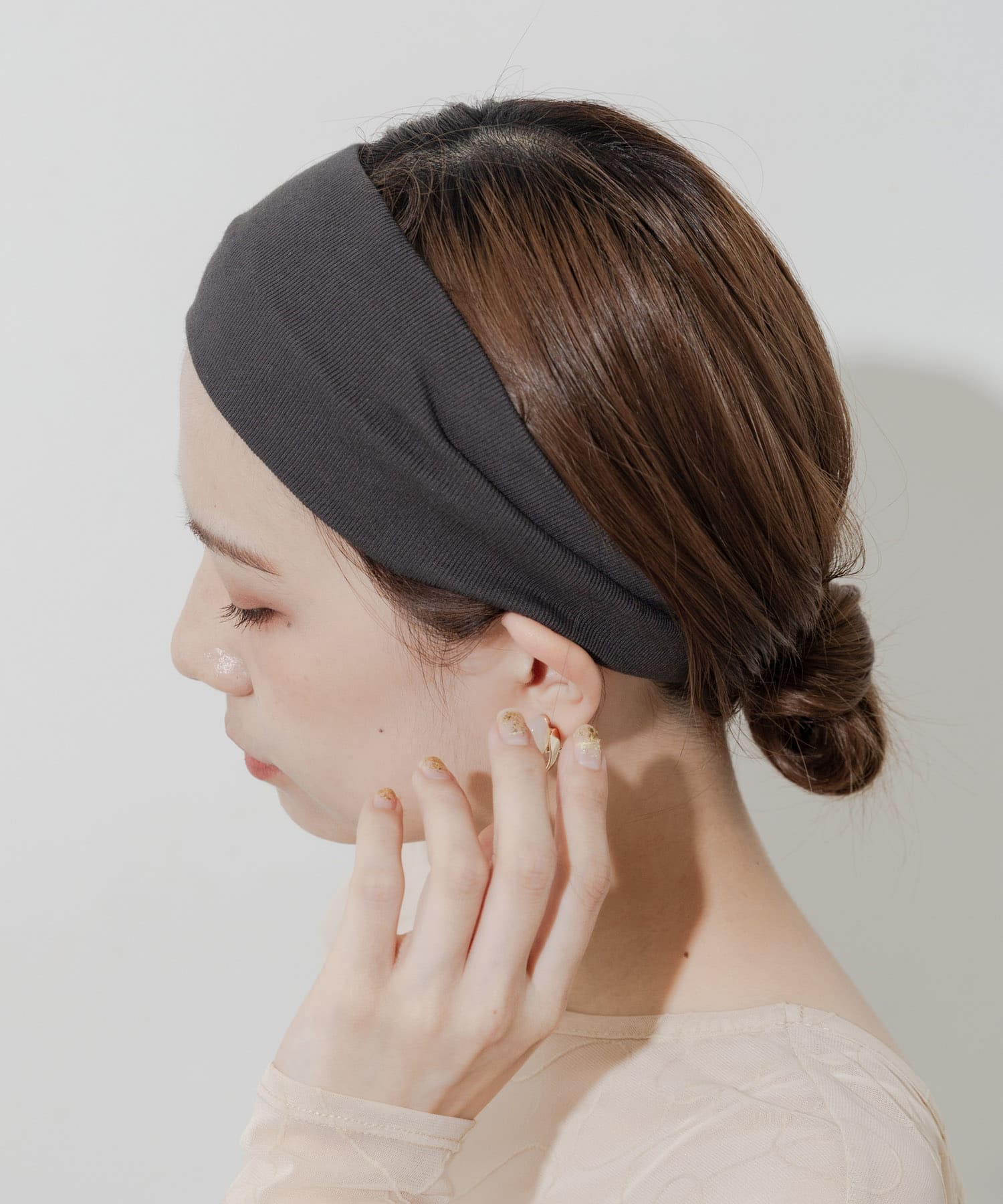 シンプルヘアバンド CHA -
