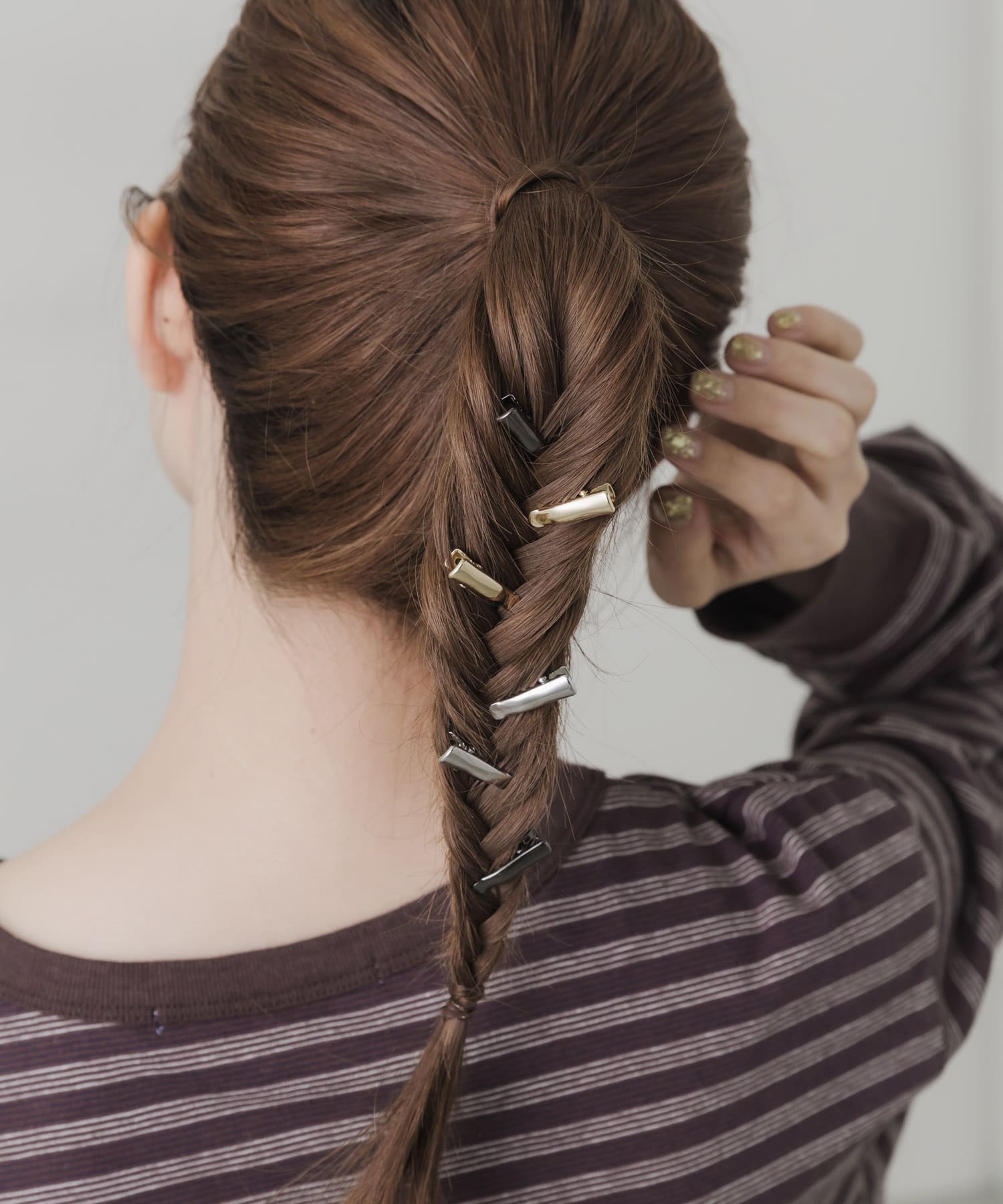 6セットミニヘアピン GD/SV/BK -