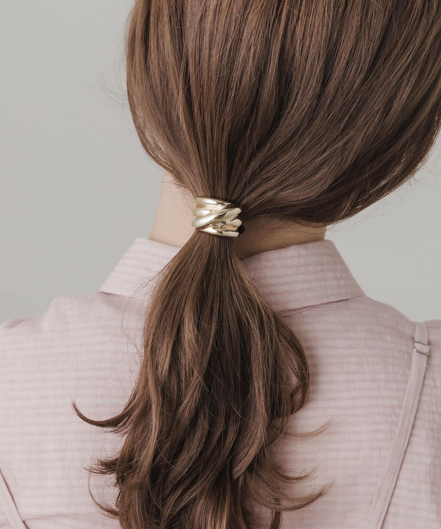 メタルラインヘアポニー GLD -