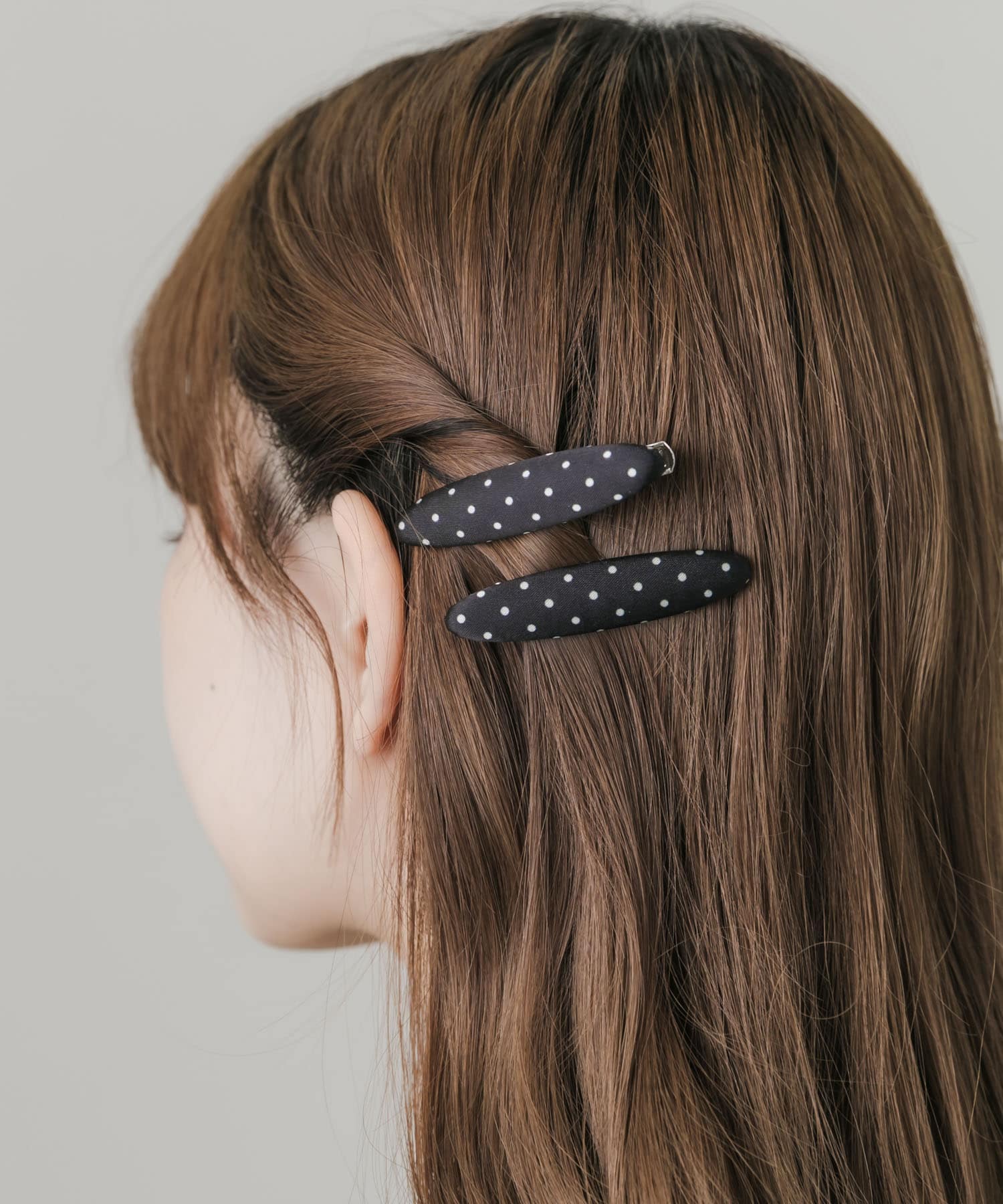 ドットサテンヘアピン
