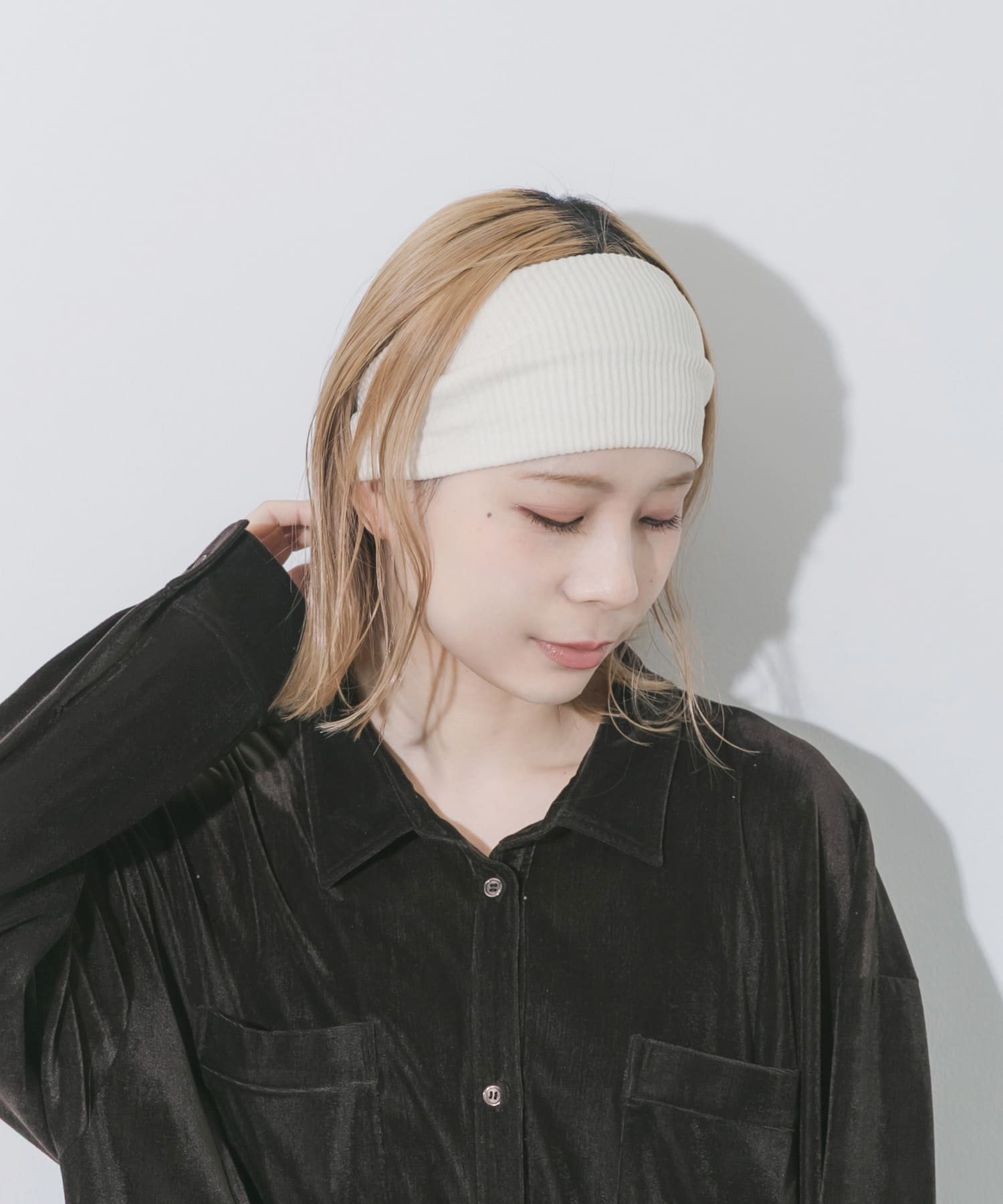 リブワイドヘアバンド IVO -