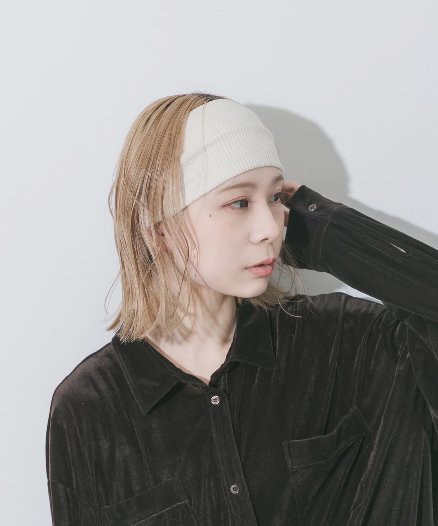 リブワイドヘアバンド IVO -
