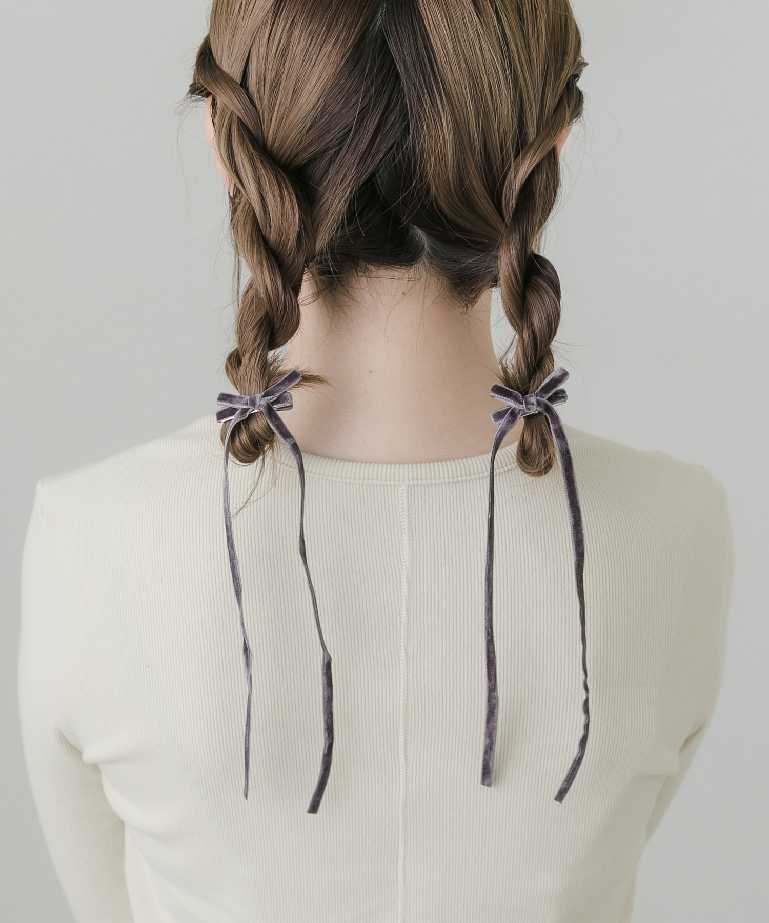 ベロアリボン2セットヘアピン