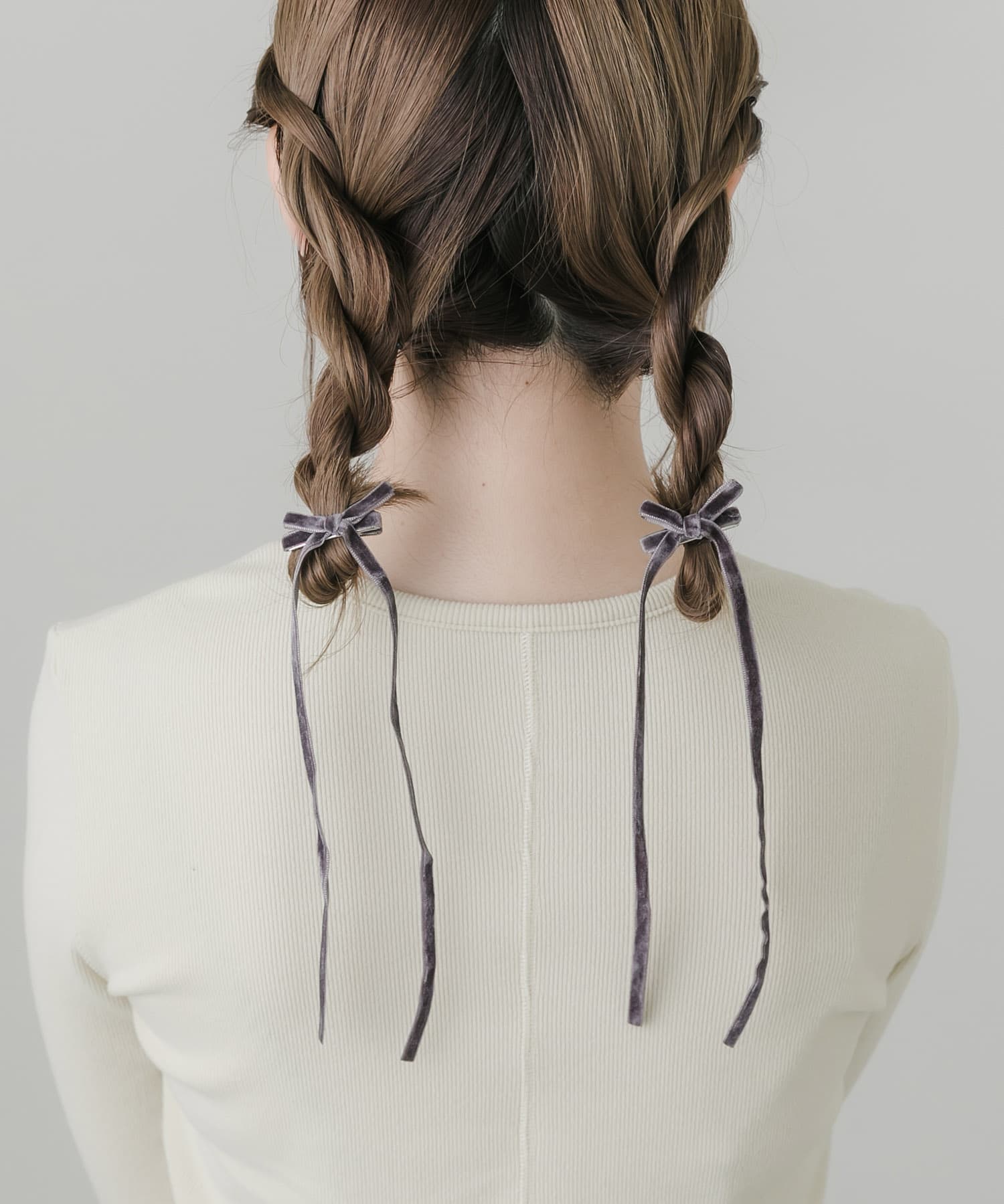 ベロアリボン2セットヘアピン