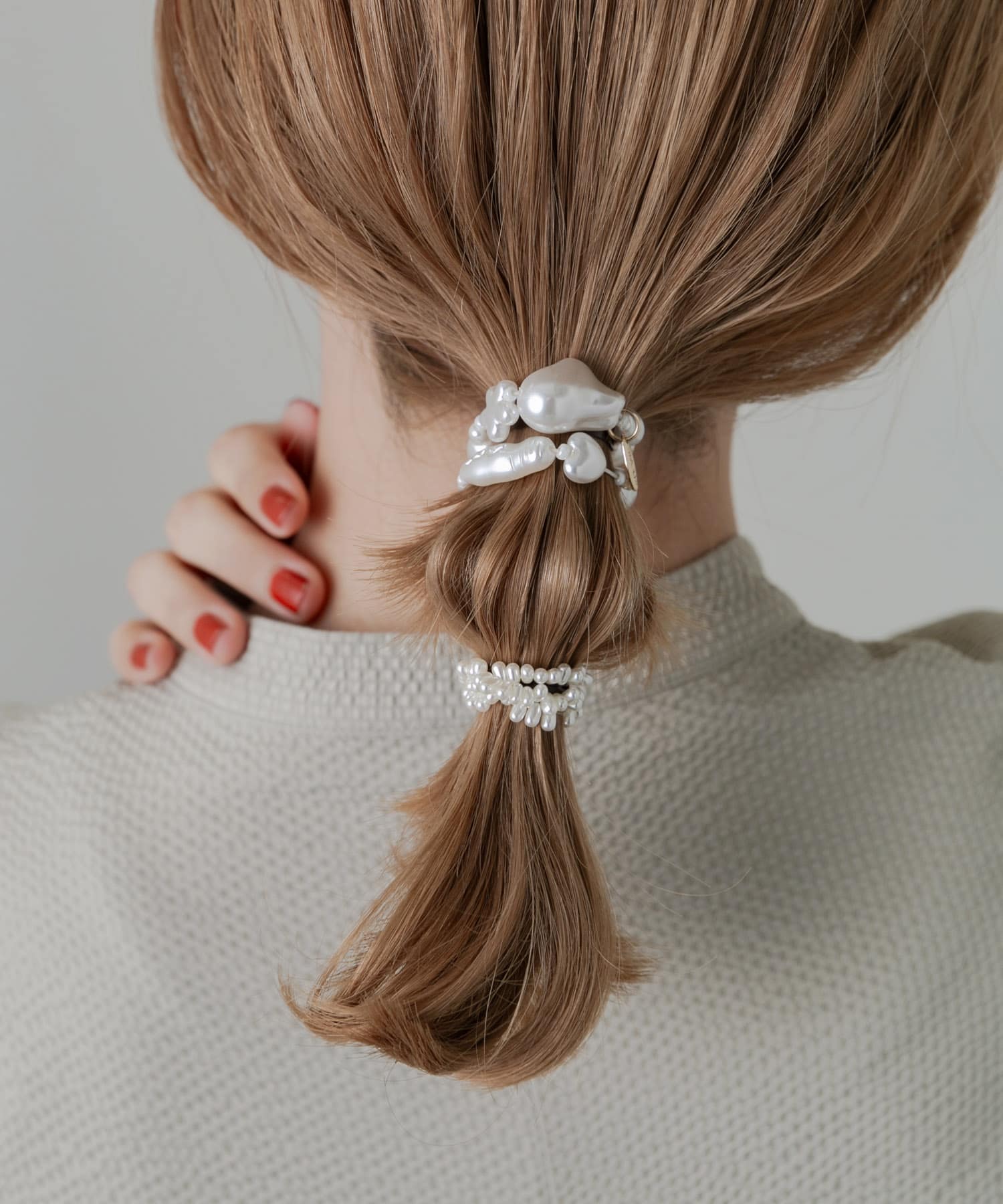 ランダムパール2セットヘアポニー