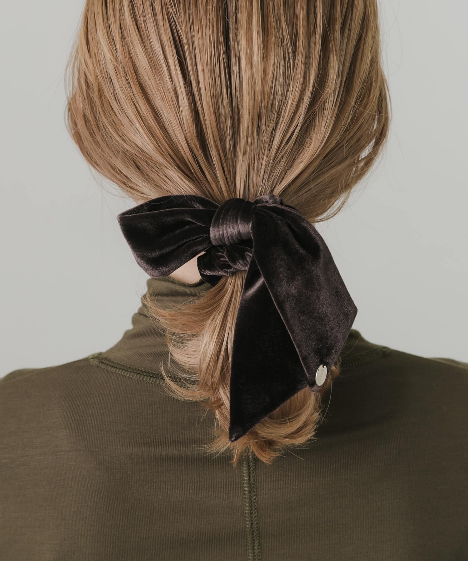 ベロアリボンシュシュ