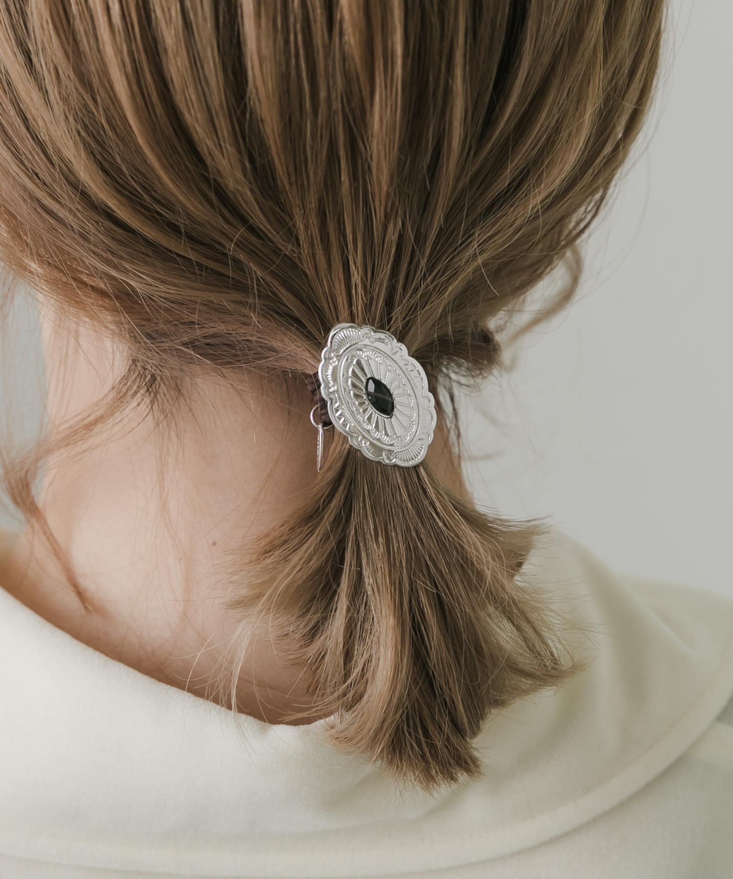 コンチョヘアポニー SLV -