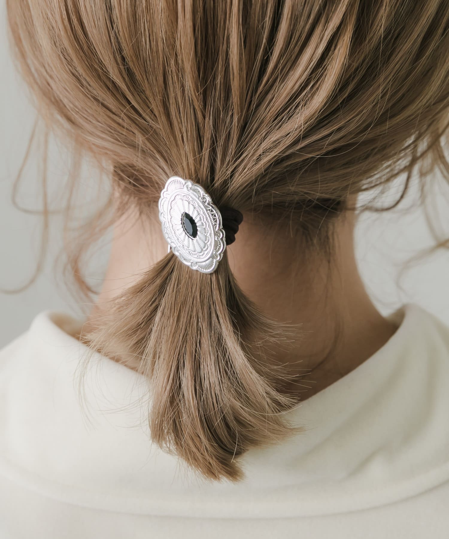 コンチョヘアポニー SLV -