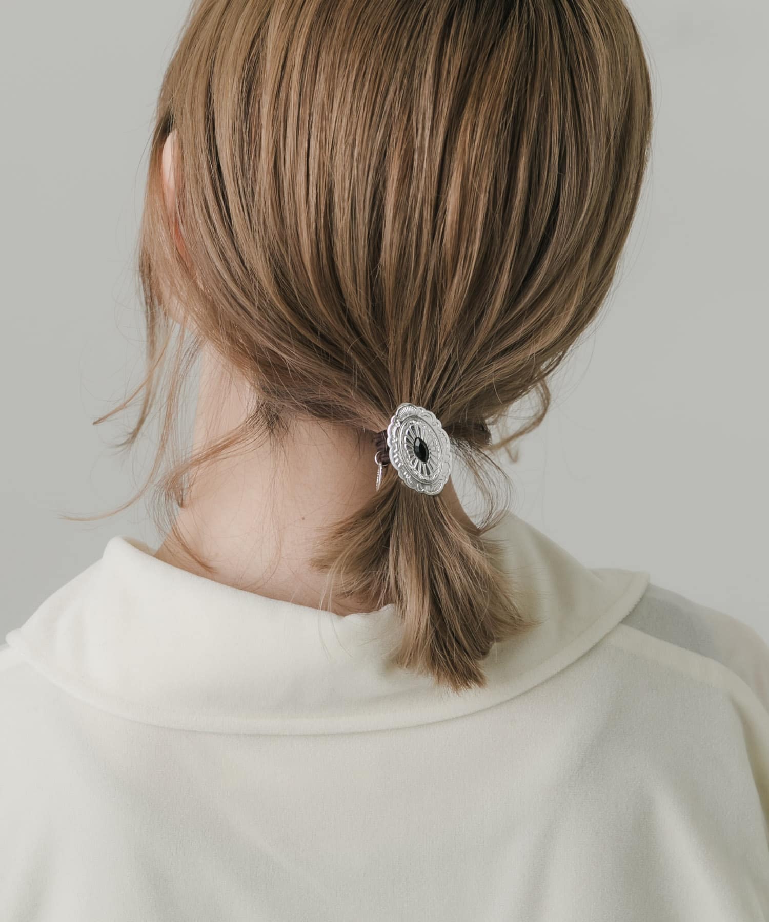 コンチョヘアポニー SLV -