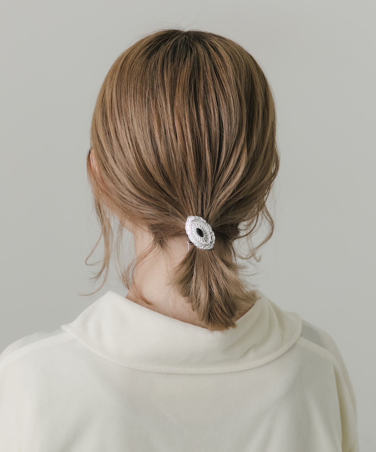 コンチョヘアポニー SLV -