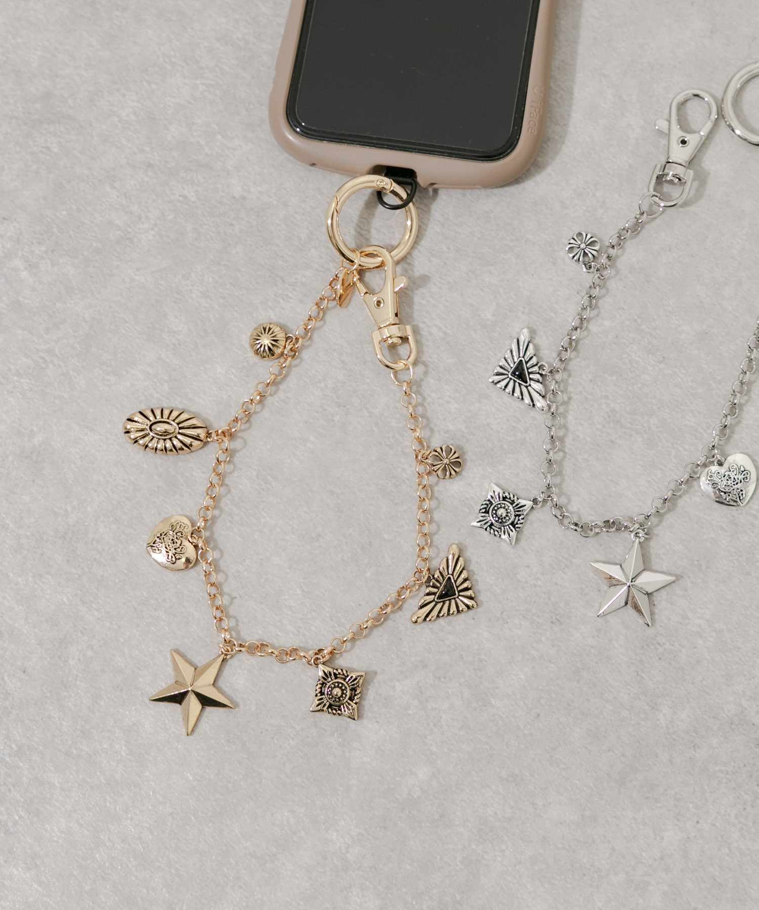 コンチョモチーフキーチェーン GLD -