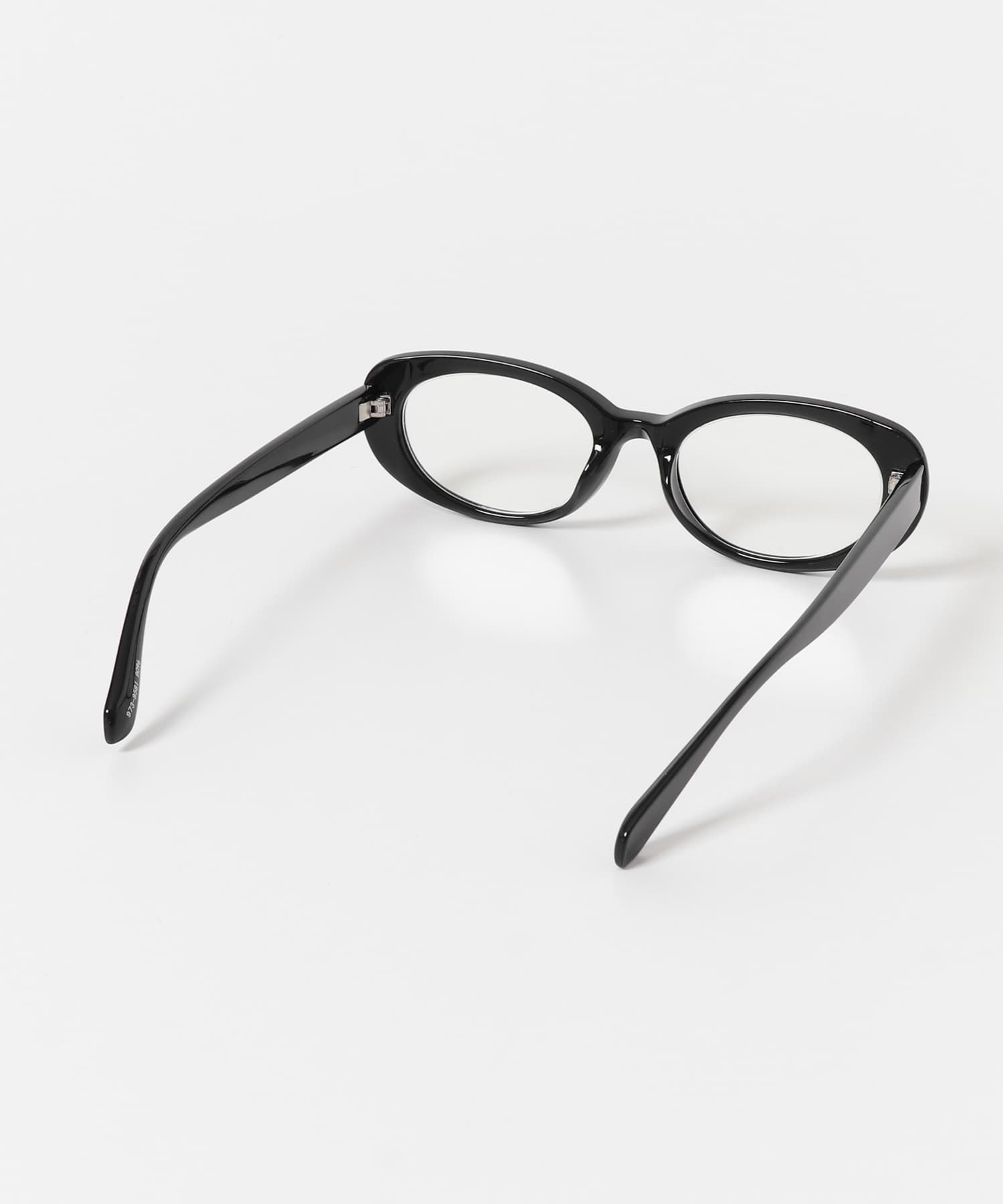 オーバルダテメガネ BLK -