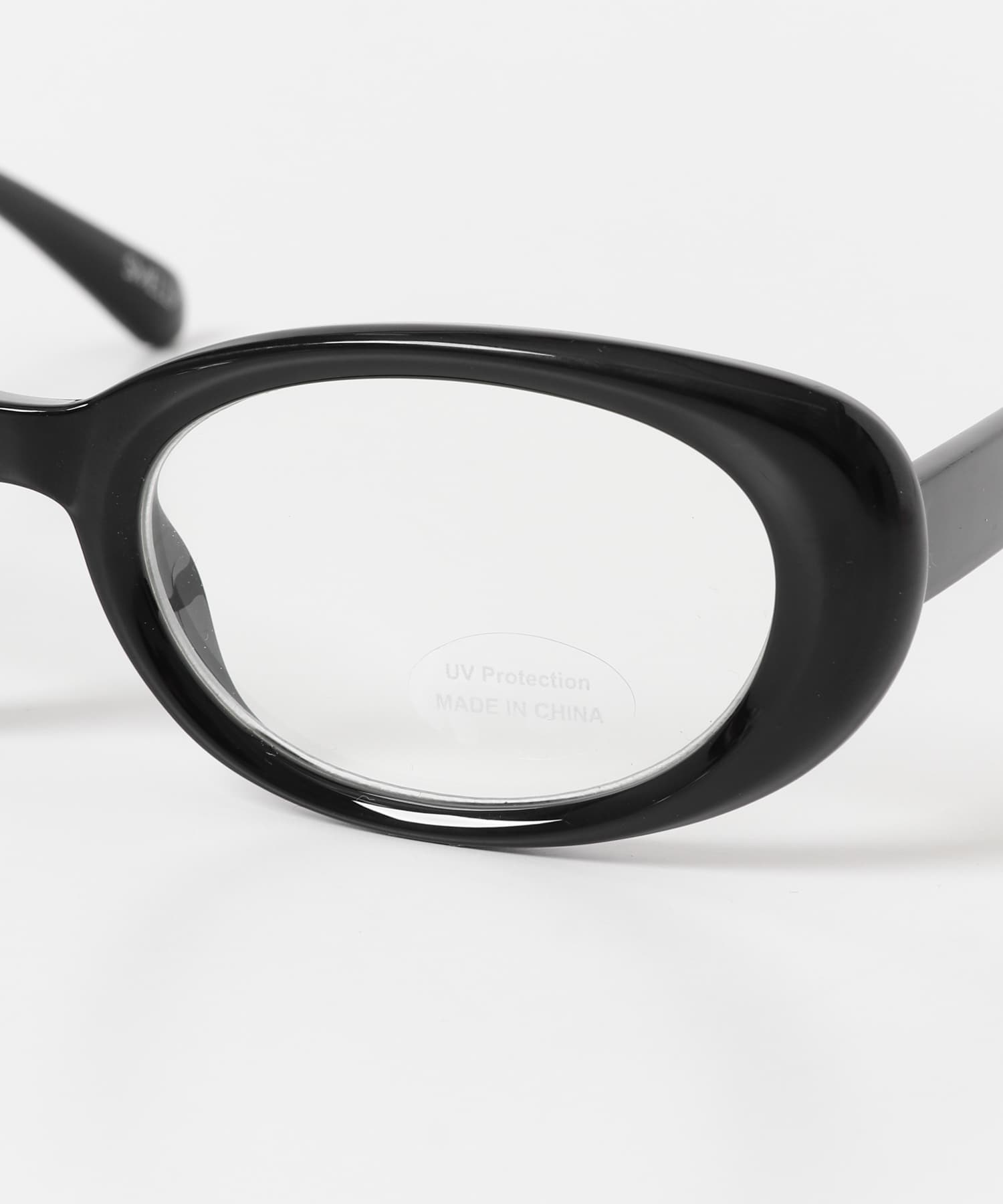 オーバルダテメガネ BLK -