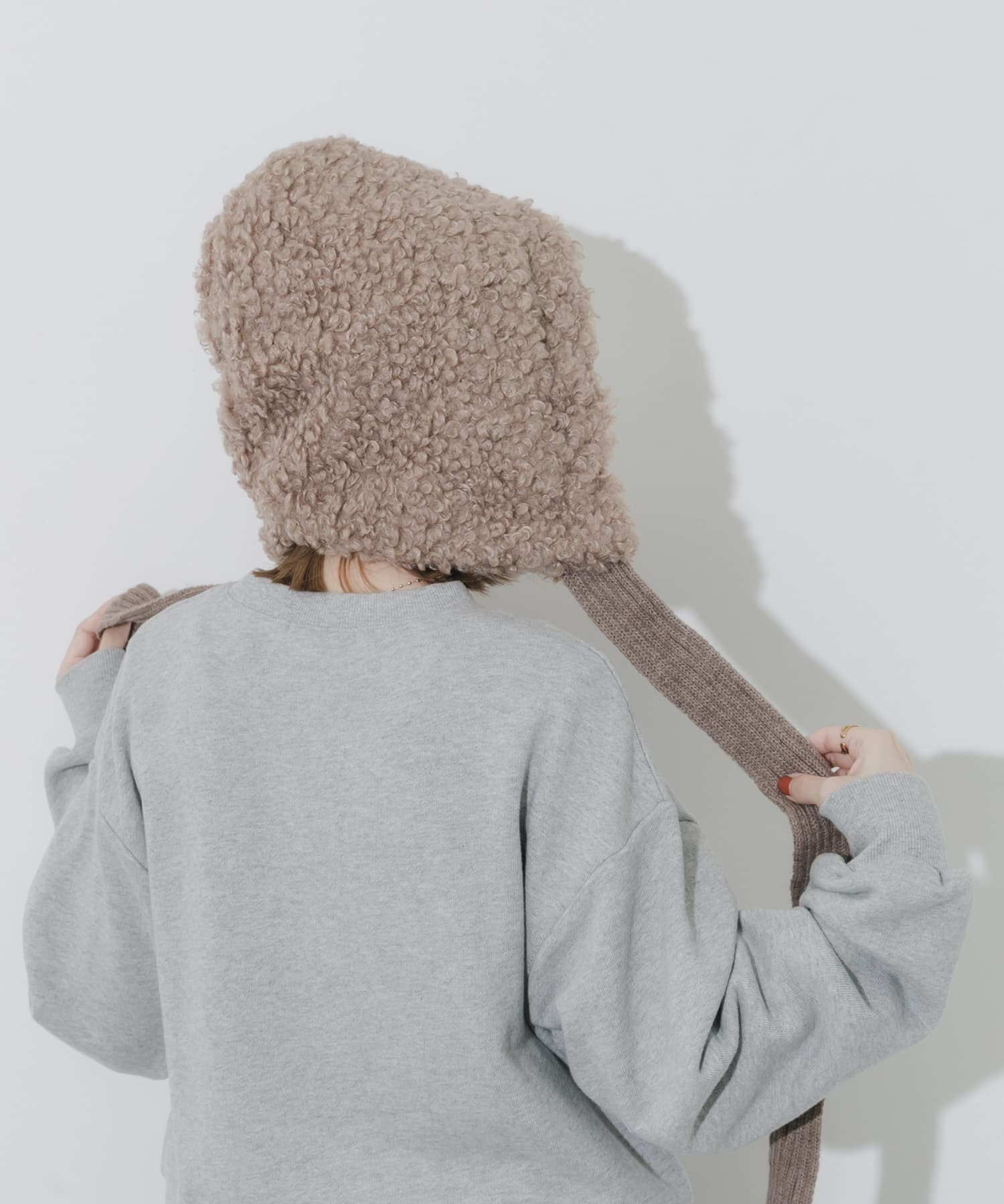 ループボアボンネット BEG -